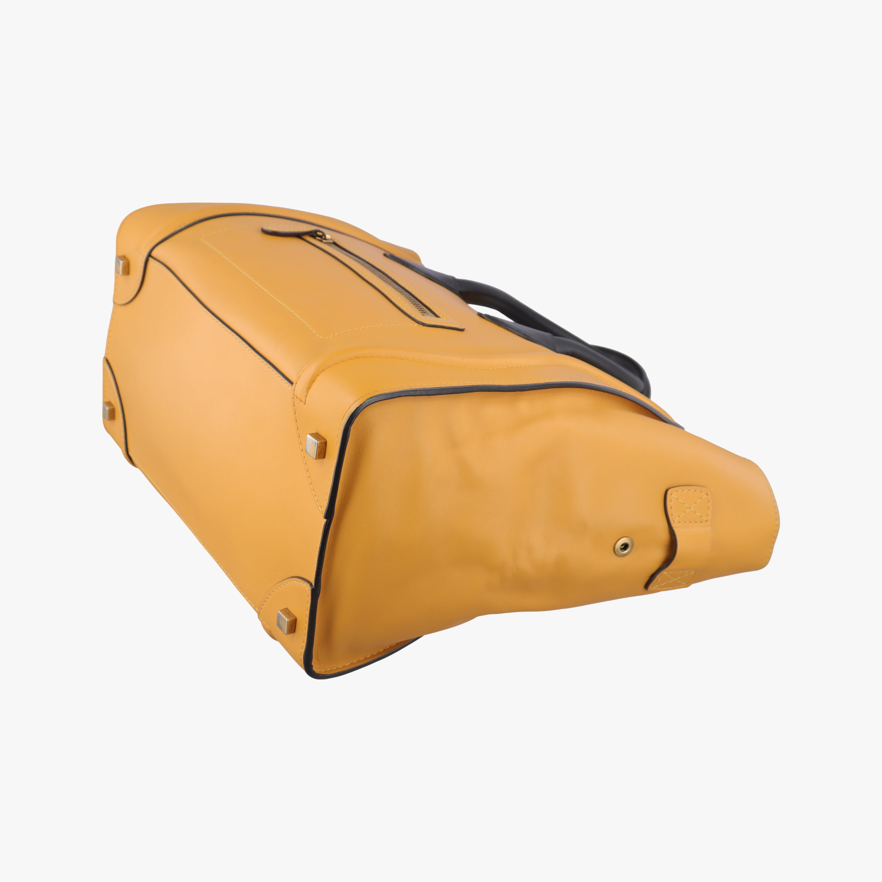 Luggage Mini Shopper Yellow×black Leather F-AT-0143 F-CU-0153ラゲージミニショッパー イエロー×ブラック レザー F-AT-0143 F-CU-0153