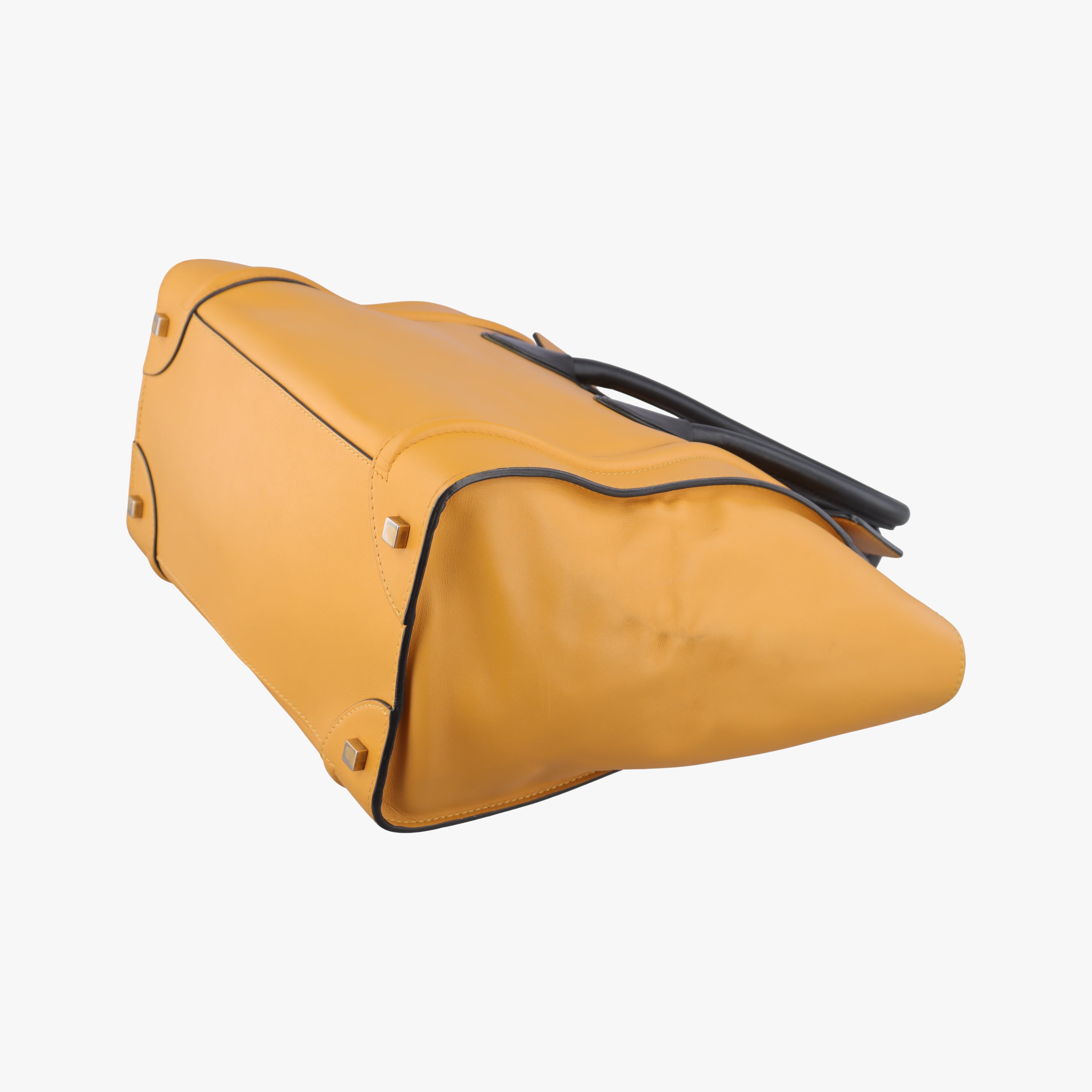 Luggage Mini Shopper Yellow×black Leather F-AT-0143 F-CU-0153ラゲージミニショッパー イエロー×ブラック レザー F-AT-0143 F-CU-0153