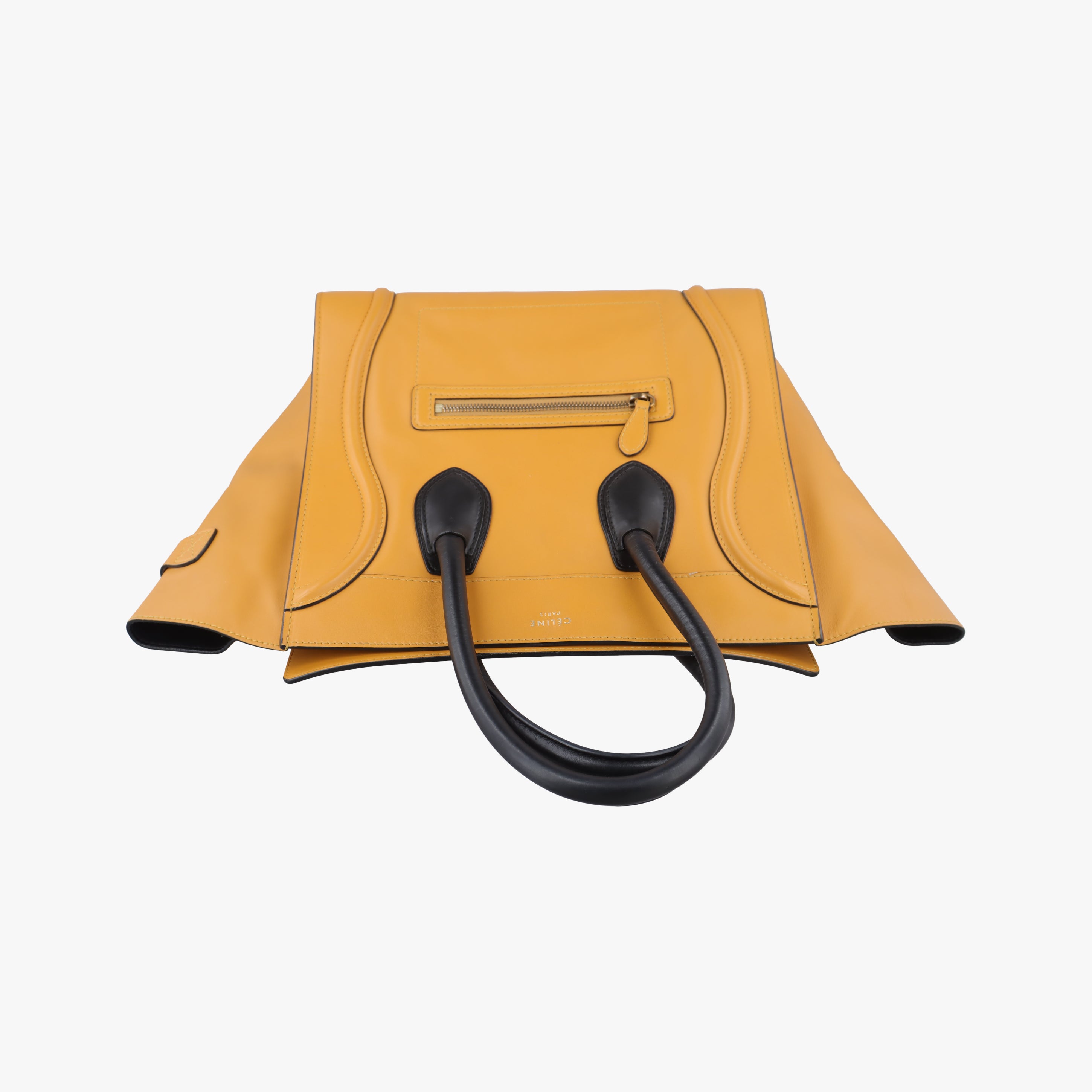 Luggage Mini Shopper Yellow×black Leather F-AT-0143 F-CU-0153ラゲージミニショッパー イエロー×ブラック レザー F-AT-0143 F-CU-0153