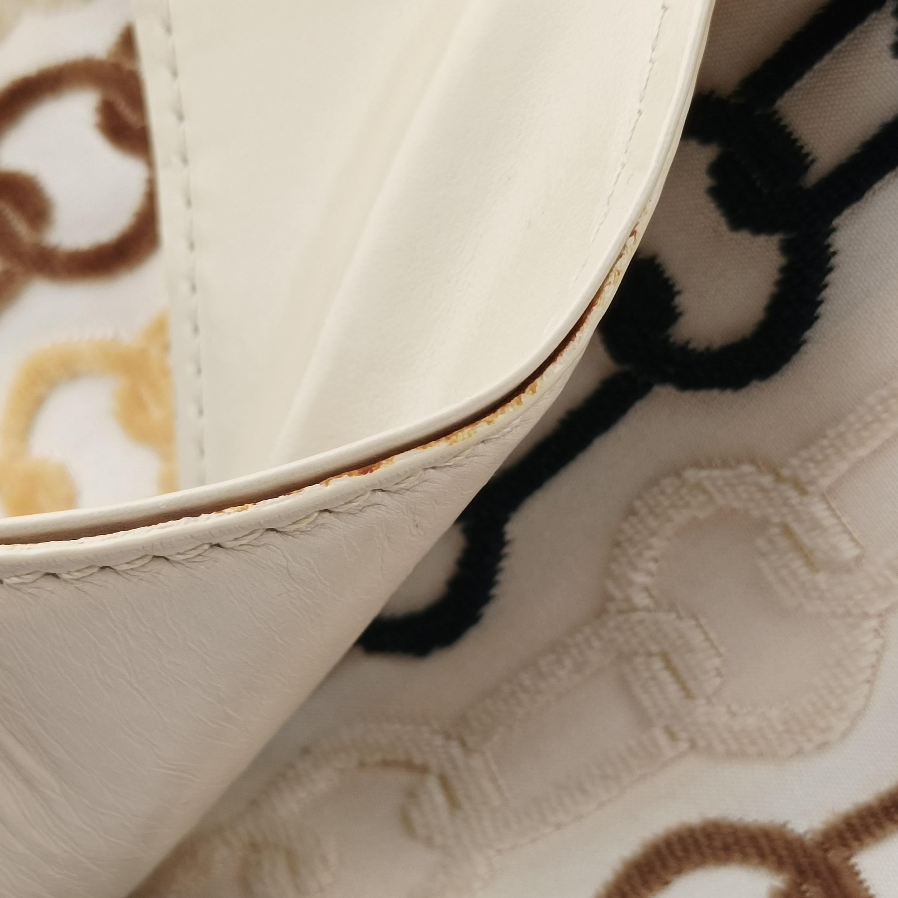 Mini Linda Ivory x Multicolor Cotton x Velvet x Leather M95207 TH0046ミニリンダ アイボリー×マルチカラー コットン×ベロア×レザー M95207 TH0046