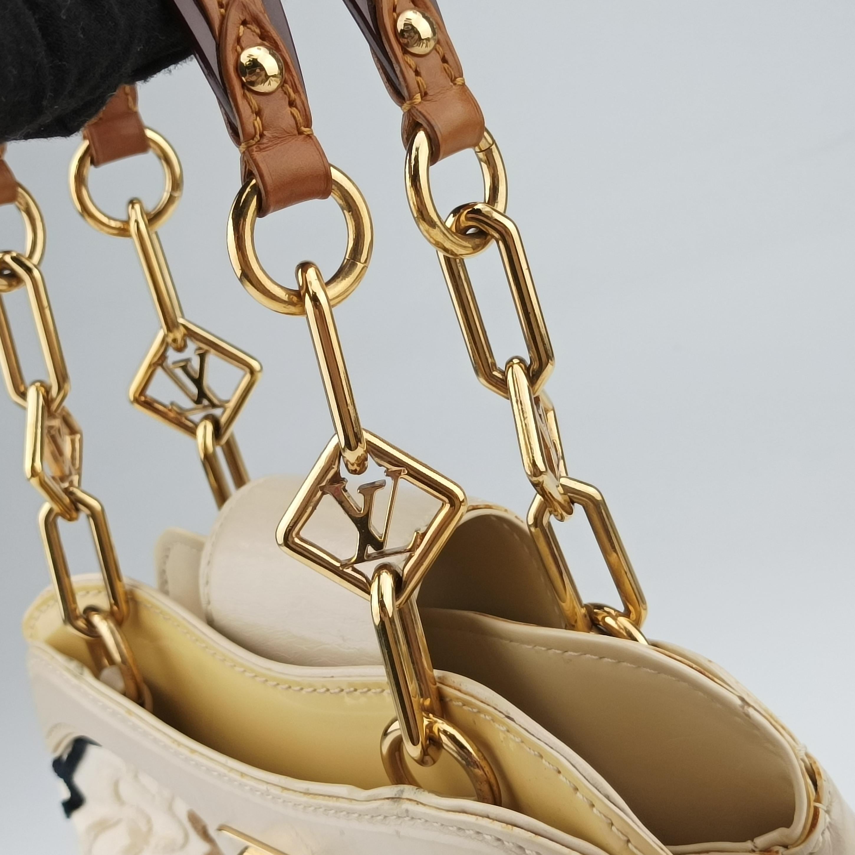 Mini Linda Ivory x Multicolor Cotton x Velvet x Leather M95207 TH0046ミニリンダ アイボリー×マルチカラー コットン×ベロア×レザー M95207 TH0046