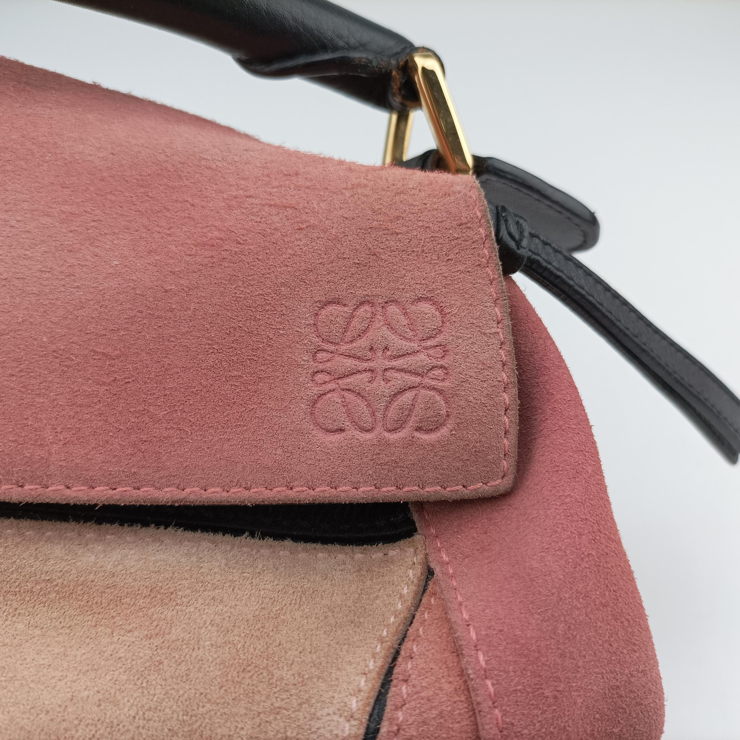 Puzzle medium Pink Leather×Suede 05 15 08パズル ミディアム ピンク レザー×スエード 05 15 08