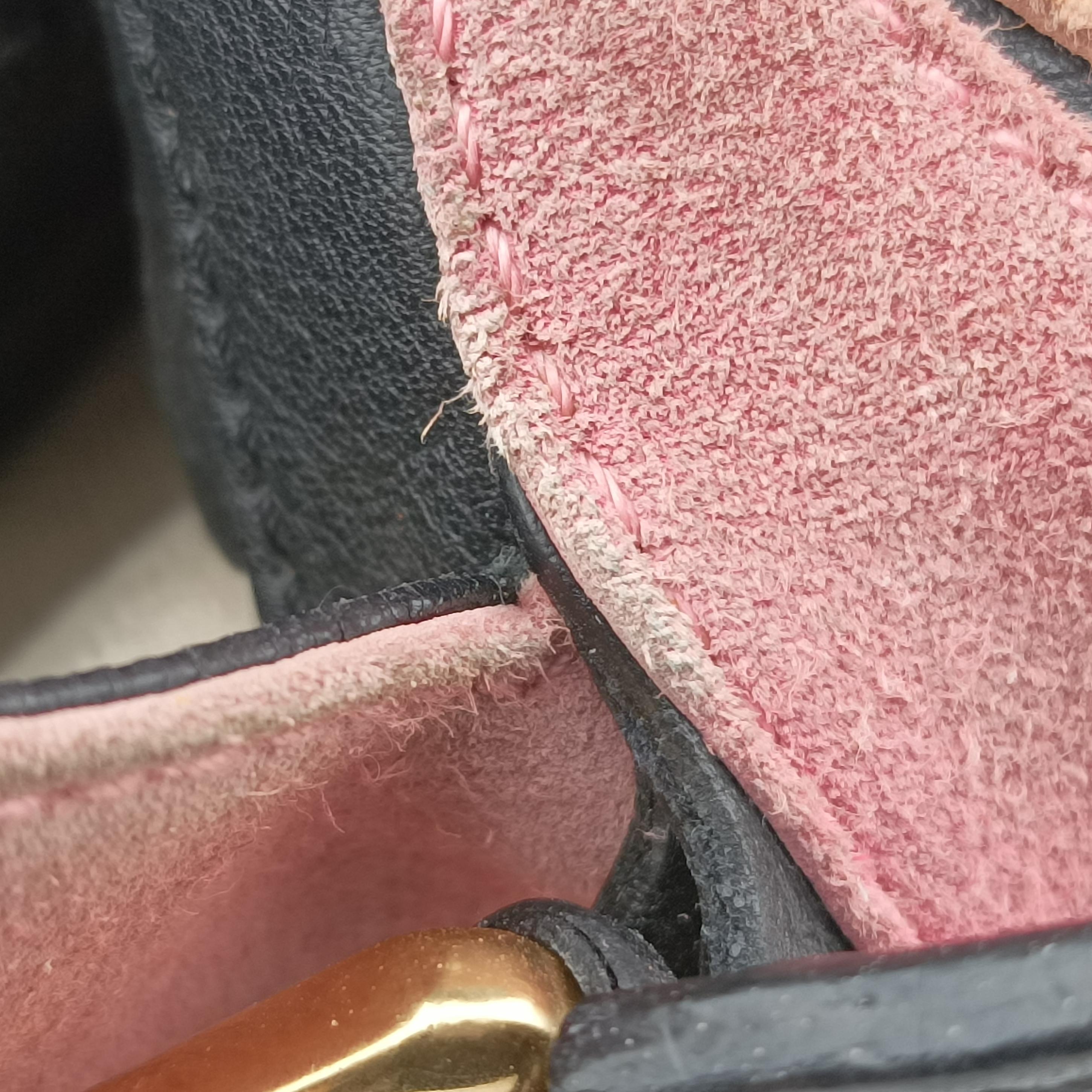 Puzzle medium Pink Leather×Suede 05 15 08パズル ミディアム ピンク レザー×スエード 05 15 08