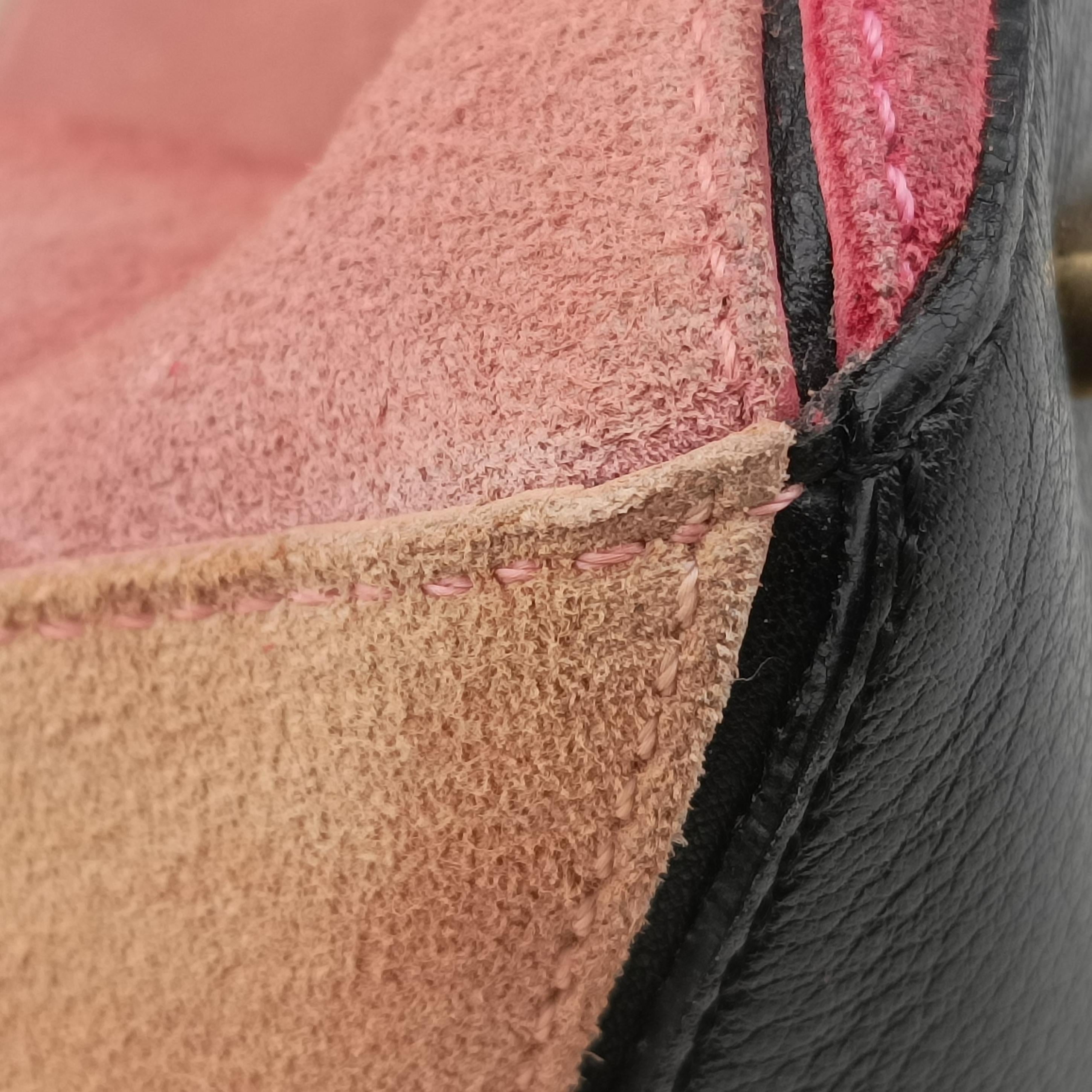 Puzzle medium Pink Leather×Suede 05 15 08パズル ミディアム ピンク レザー×スエード 05 15 08