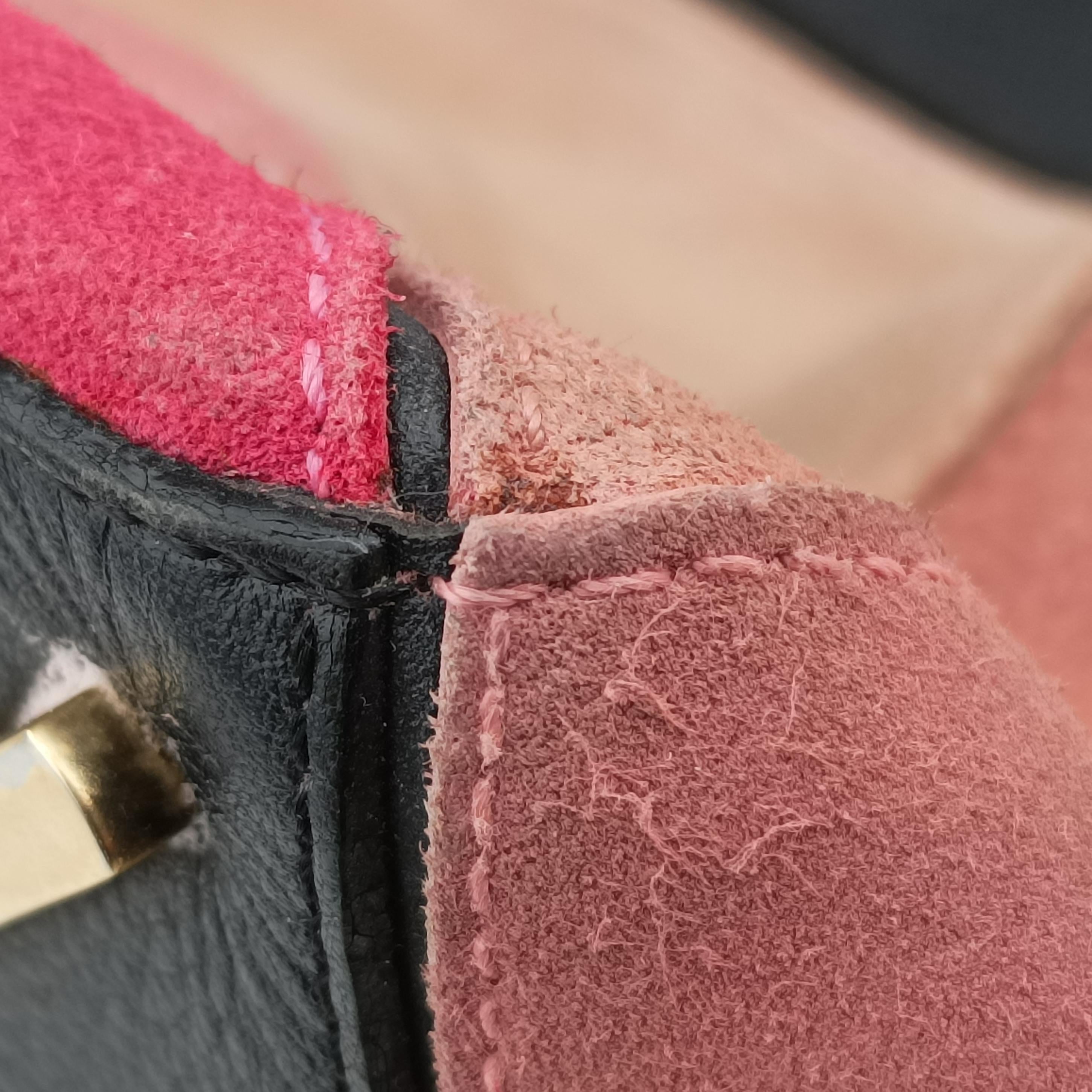 Puzzle medium Pink Leather×Suede 05 15 08パズル ミディアム ピンク レザー×スエード 05 15 08