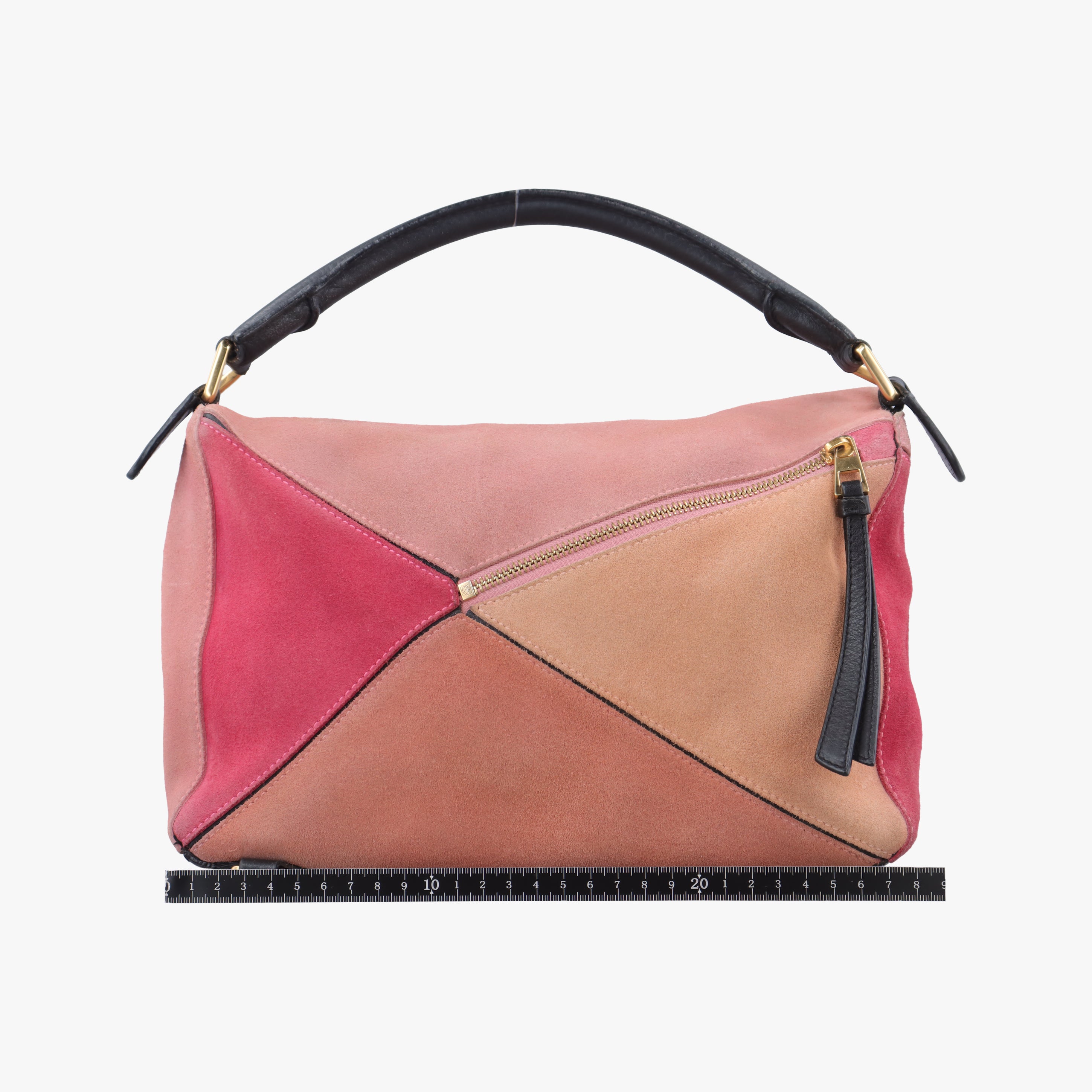 Puzzle medium Pink Leather×Suede 05 15 08パズル ミディアム ピンク レザー×スエード 05 15 08