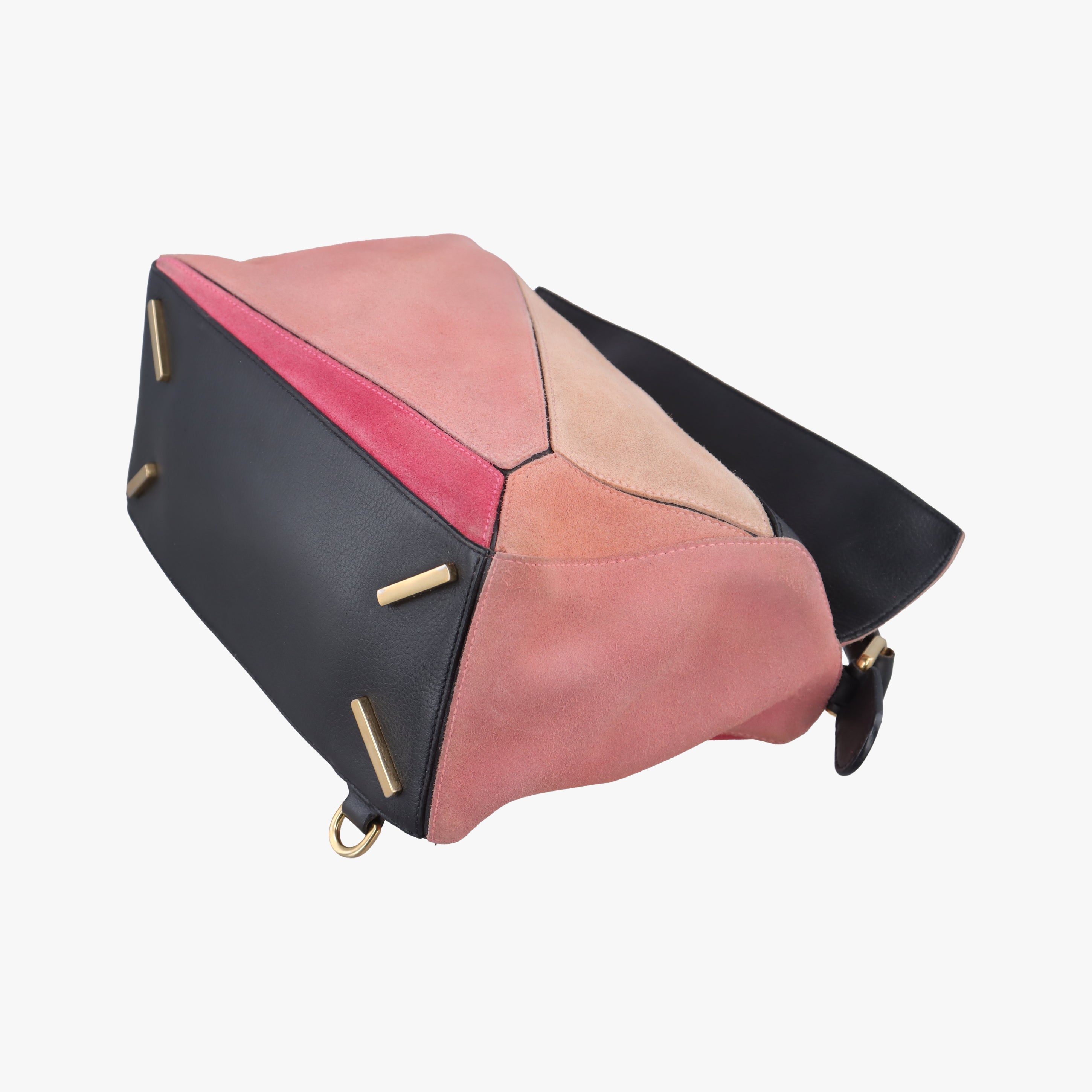 Puzzle medium Pink Leather×Suede 05 15 08パズル ミディアム ピンク レザー×スエード 05 15 08