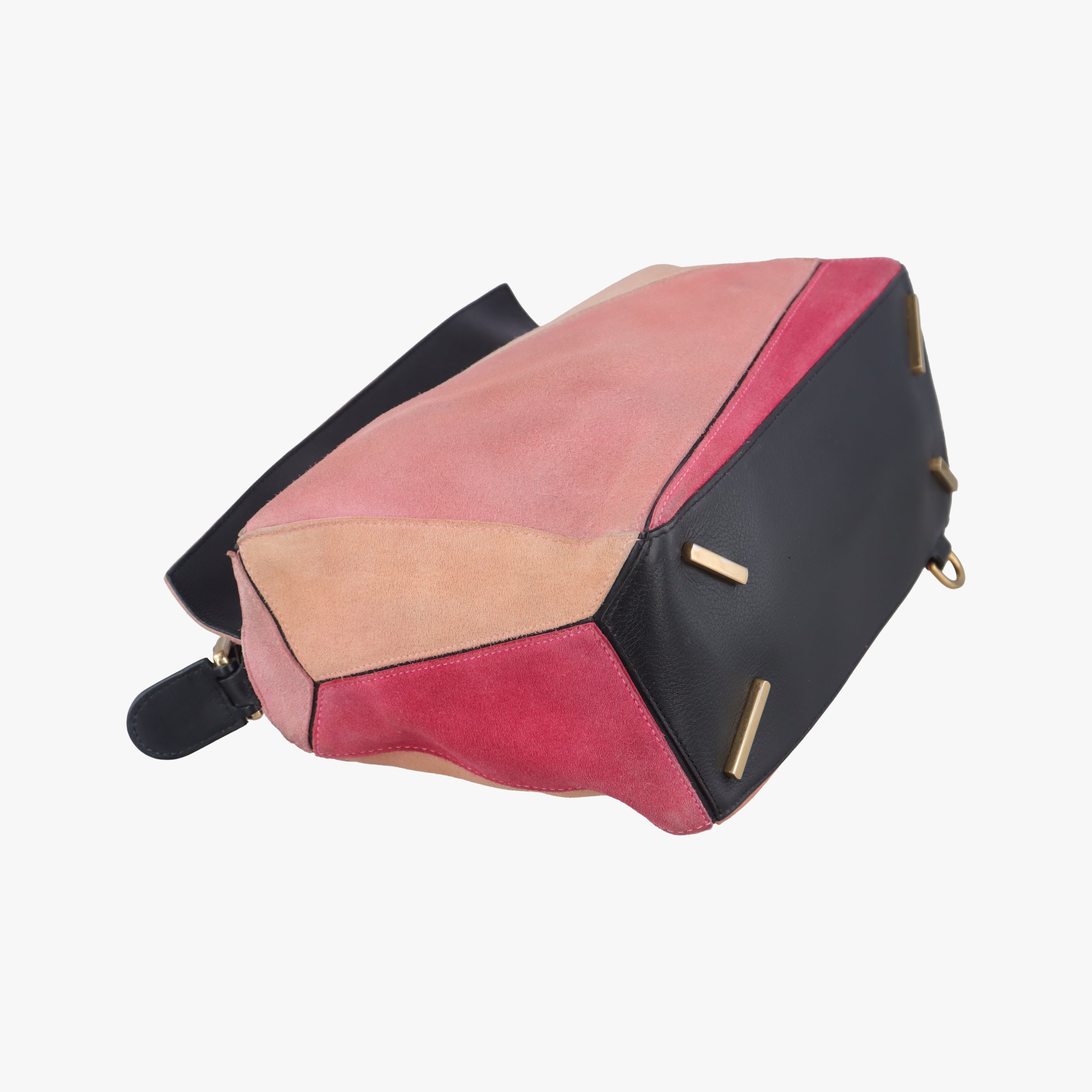 Puzzle medium Pink Leather×Suede 05 15 08パズル ミディアム ピンク レザー×スエード 05 15 08