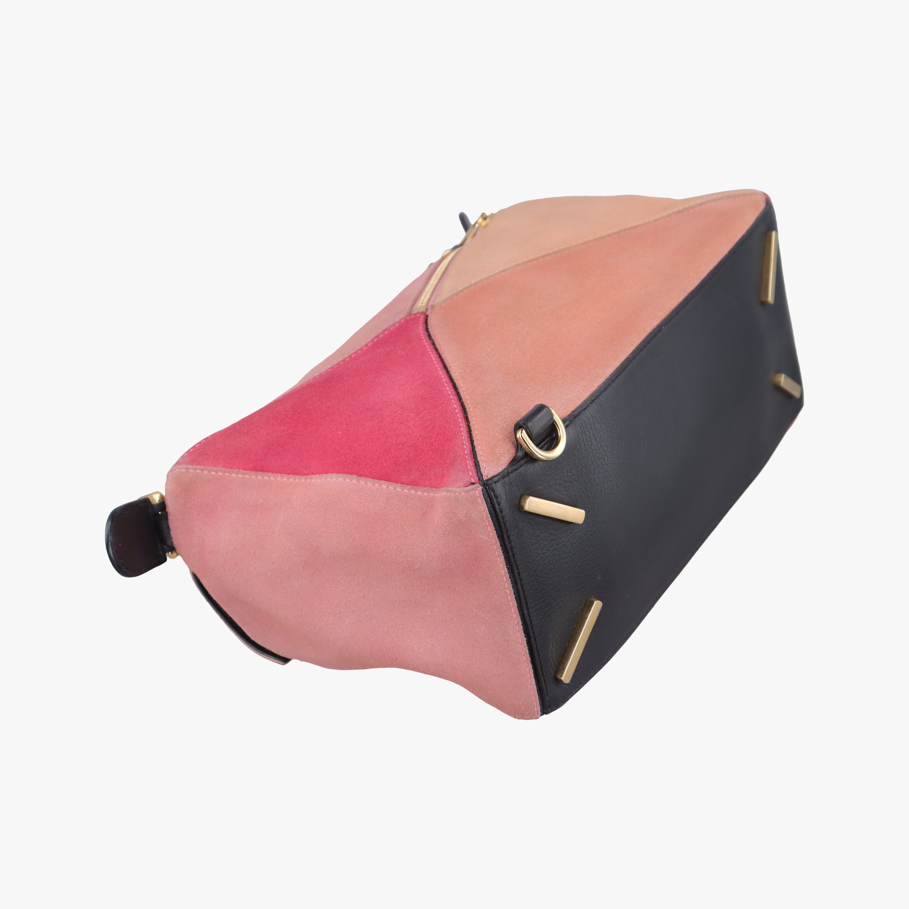 Puzzle medium Pink Leather×Suede 05 15 08パズル ミディアム ピンク レザー×スエード 05 15 08