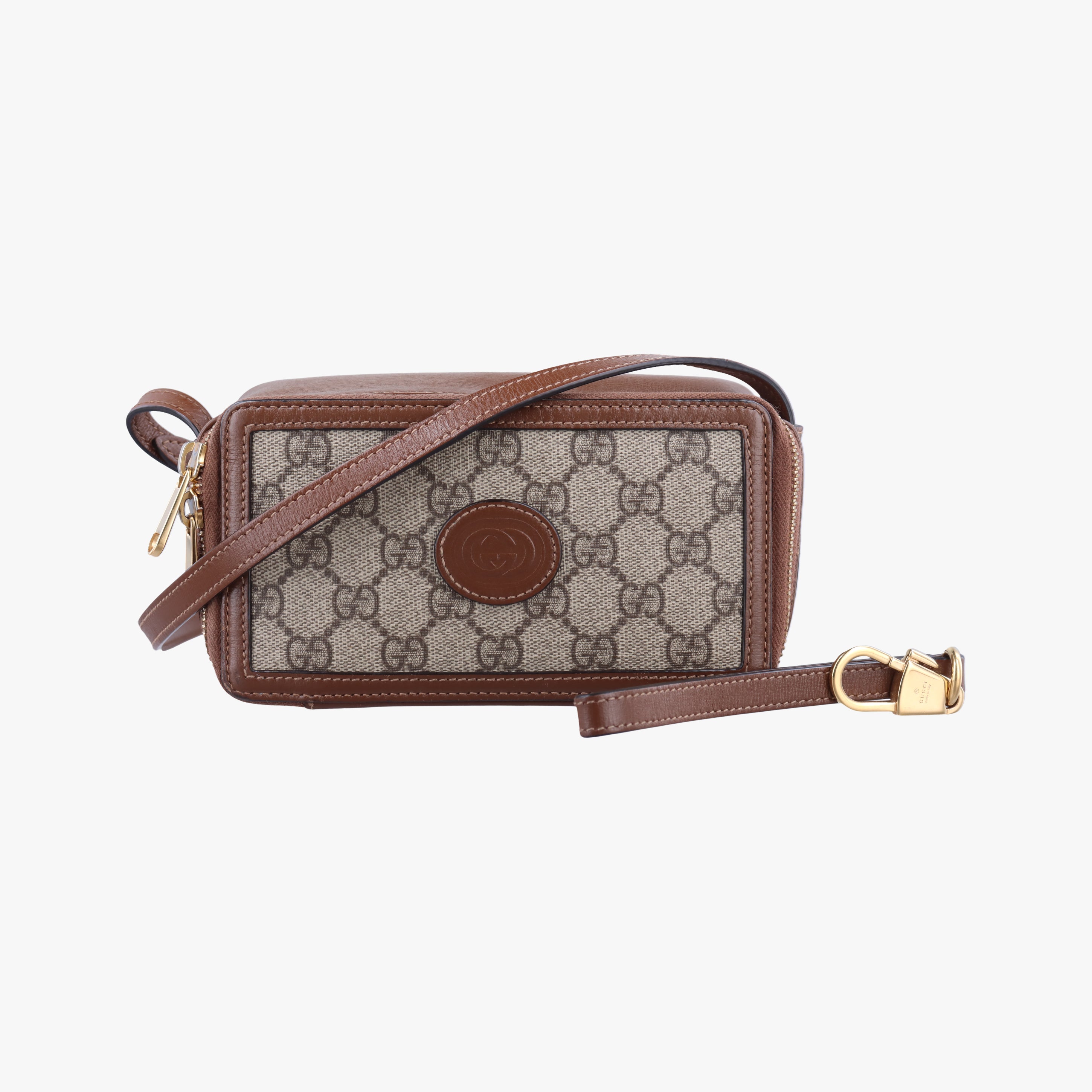 Interlocking G Brown PVC coated canvas 671674 インターロッキングG ブラウン PVCコーティングキャンバス 671674