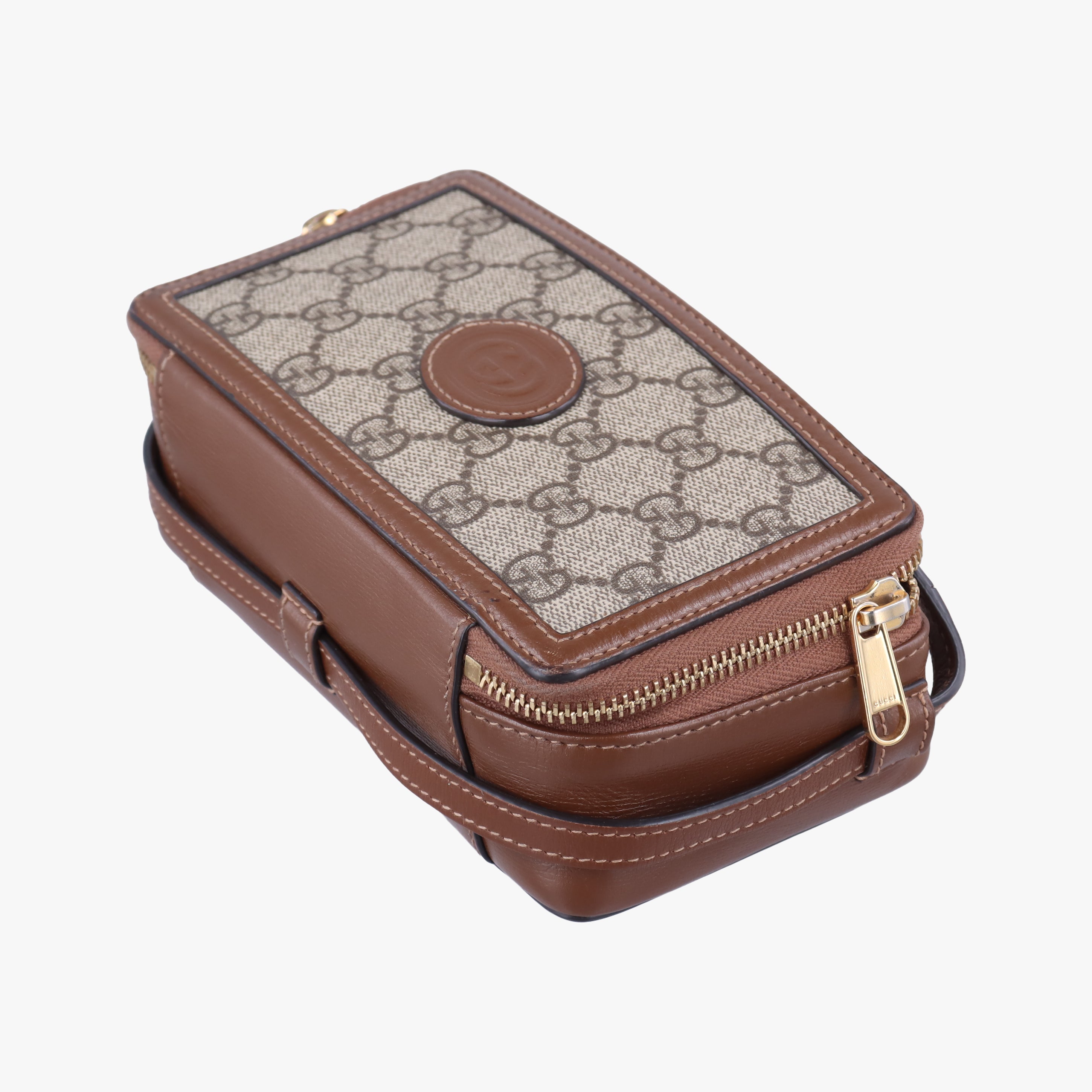 Interlocking G Brown PVC coated canvas 671674 インターロッキングG ブラウン PVCコーティングキャンバス 671674