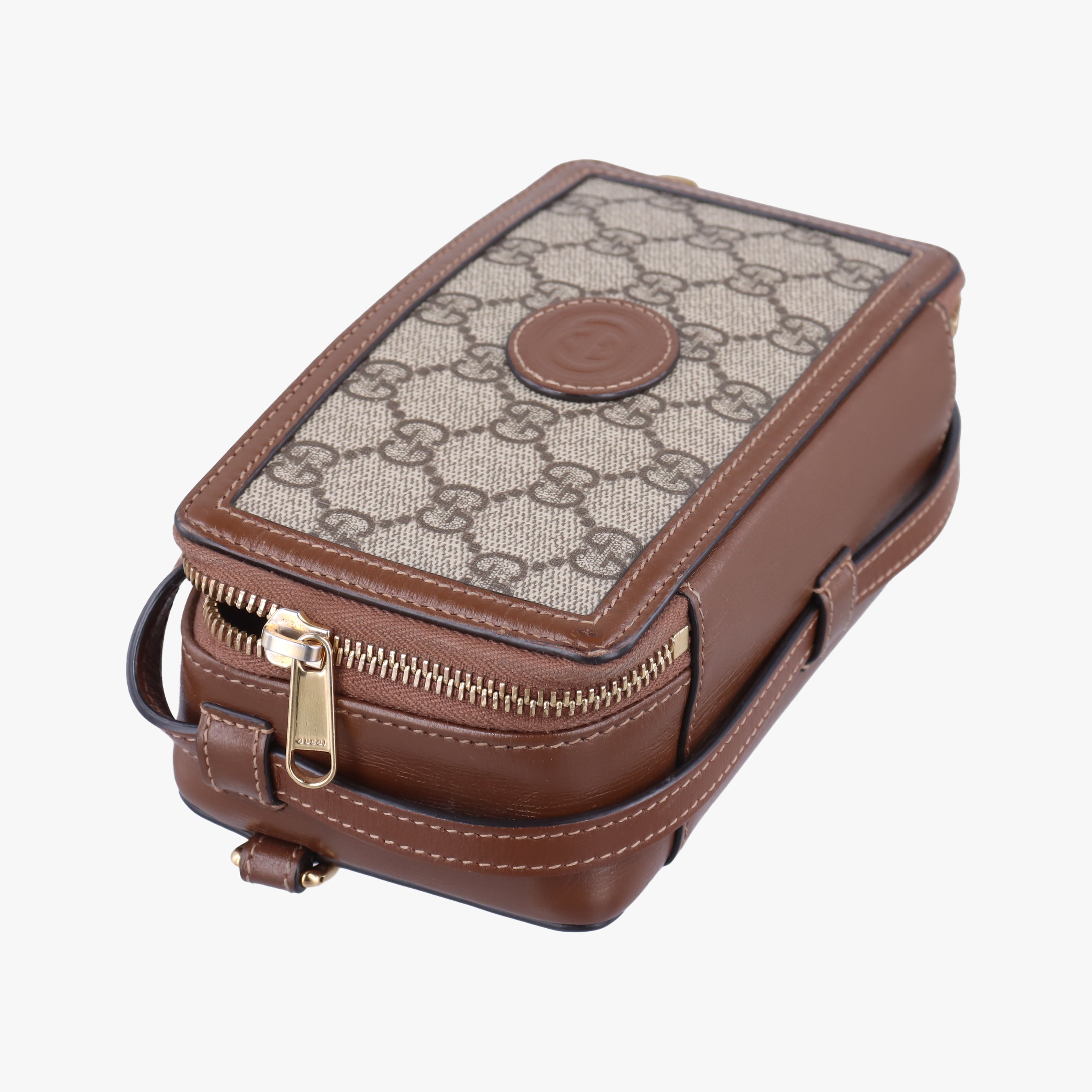 Interlocking G Brown PVC coated canvas 671674 インターロッキングG ブラウン PVCコーティングキャンバス 671674