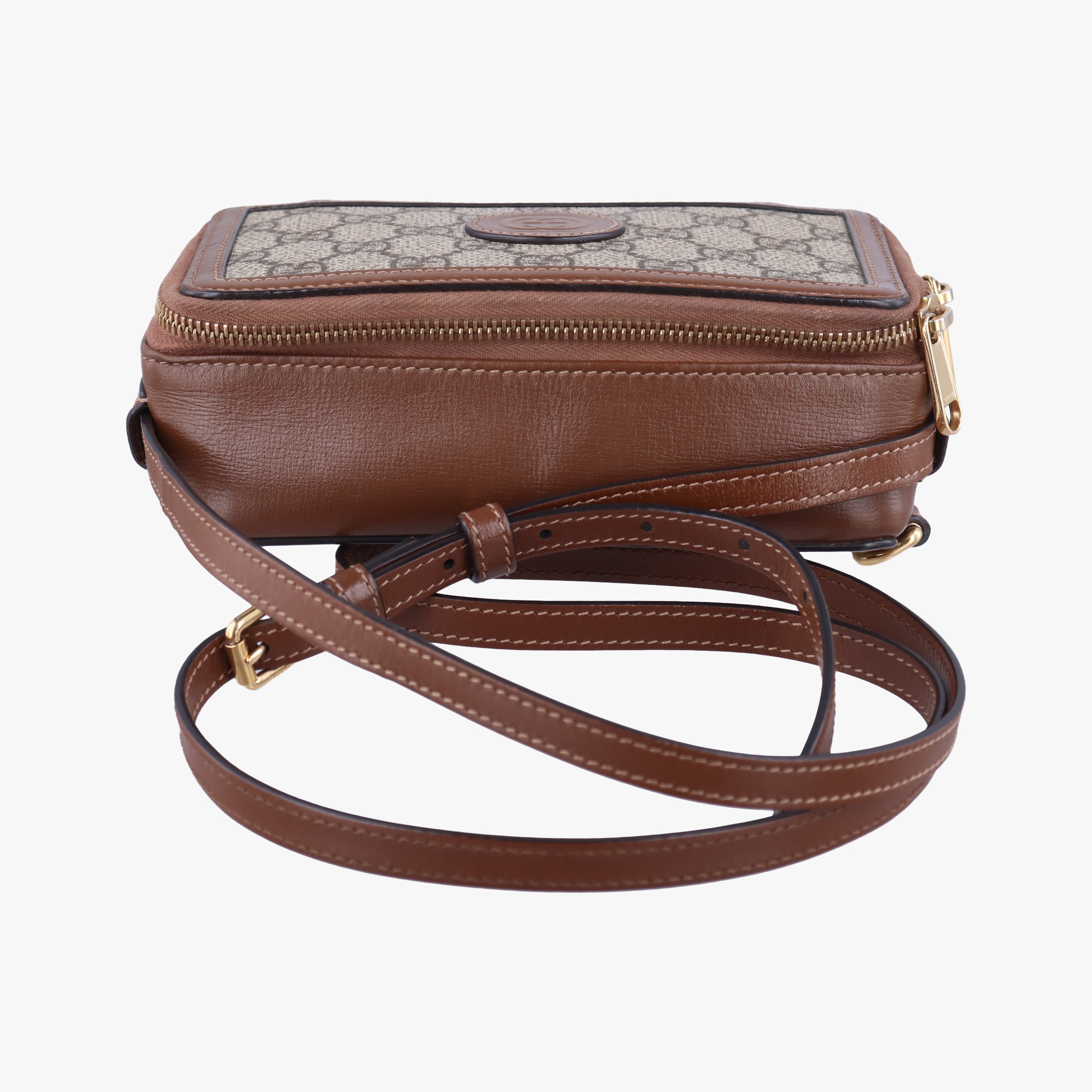 Interlocking G Brown PVC coated canvas 671674 インターロッキングG ブラウン PVCコーティングキャンバス 671674