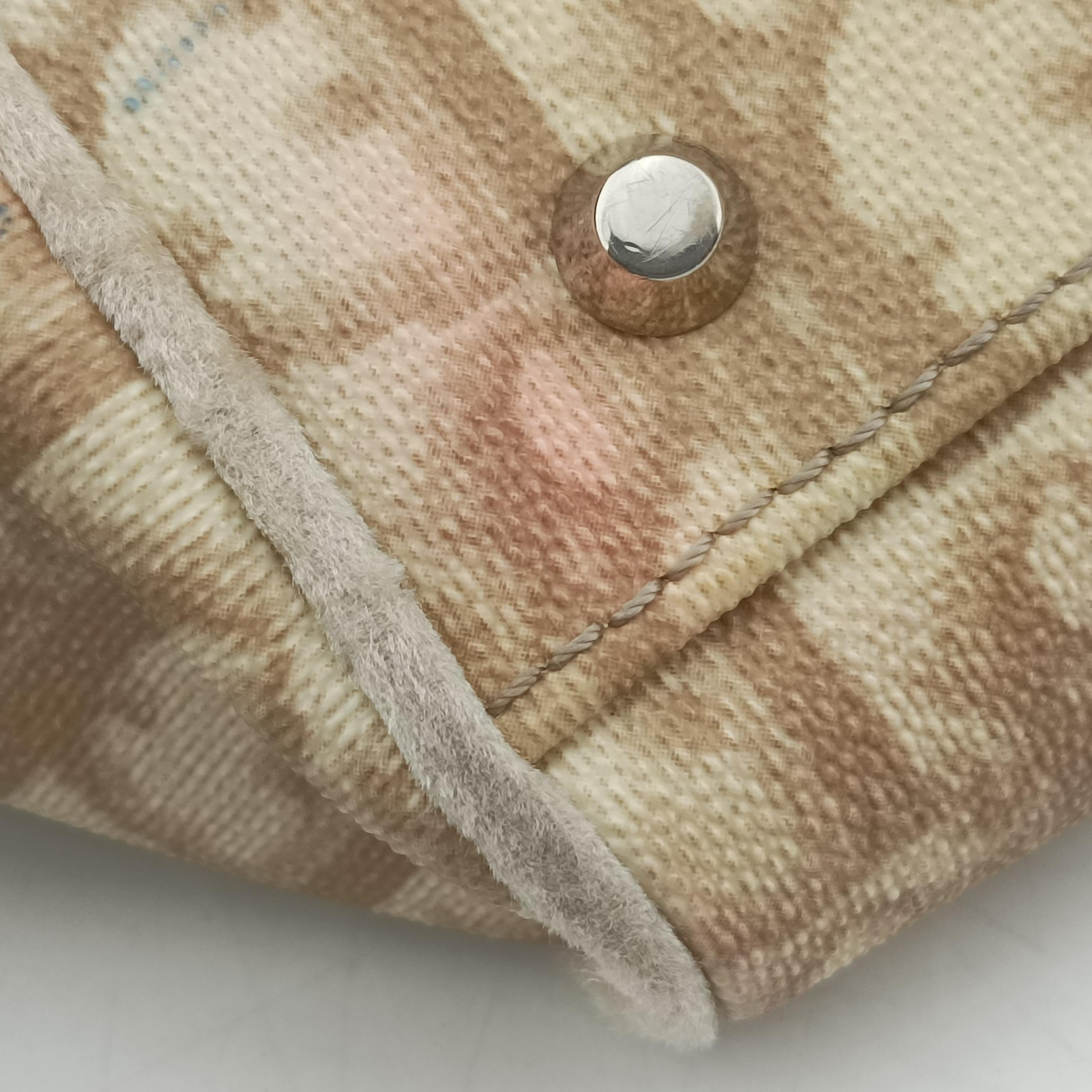 Oblique Romantique Trotter Beige x White PVC coated canvas 04-BO-0065オブリークロマンティークトロッター ベージュ×ホワイト PVCコーティングキャンバス 04-BO-0065