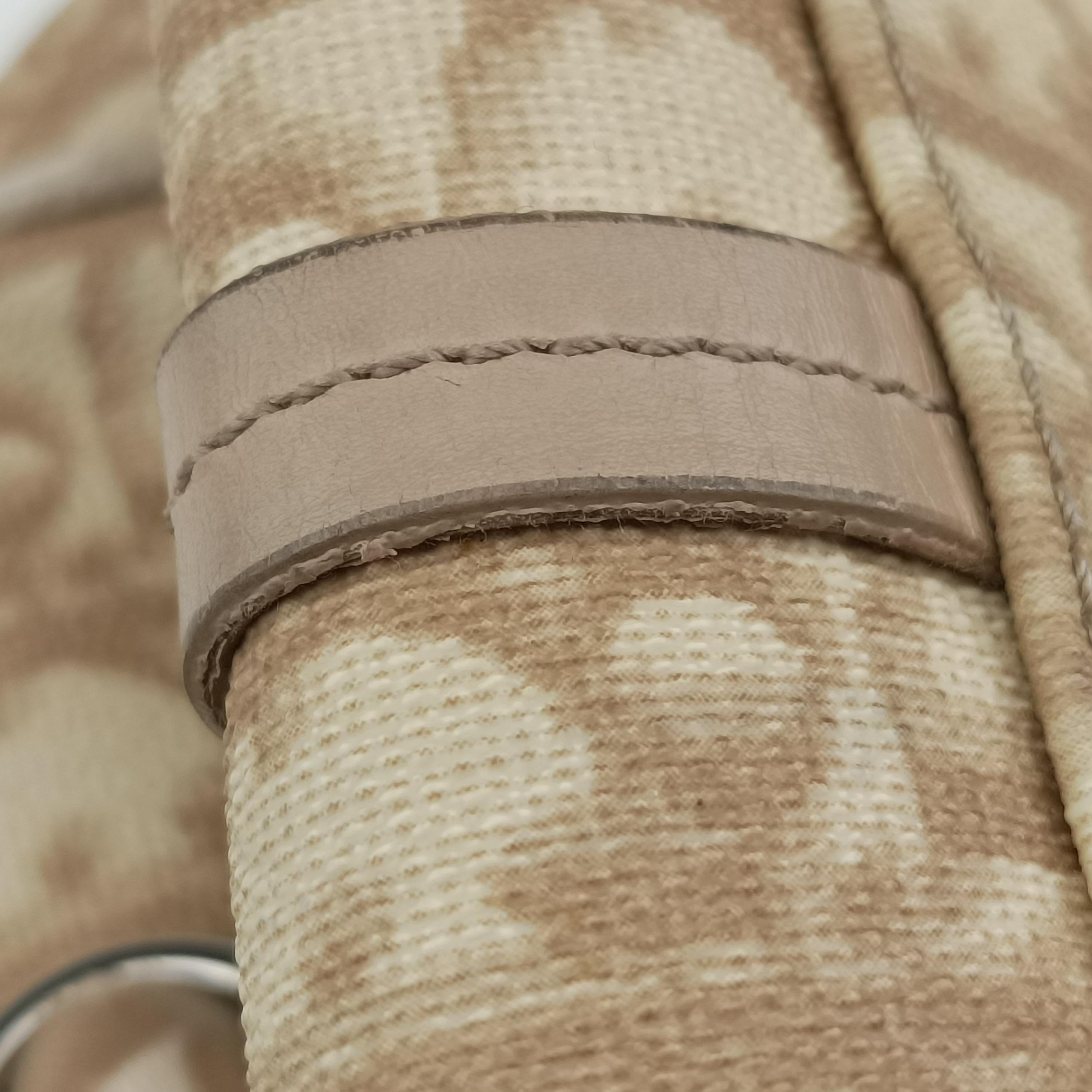 Oblique Romantique Trotter Beige x White PVC coated canvas 04-BO-0065オブリークロマンティークトロッター ベージュ×ホワイト PVCコーティングキャンバス 04-BO-0065