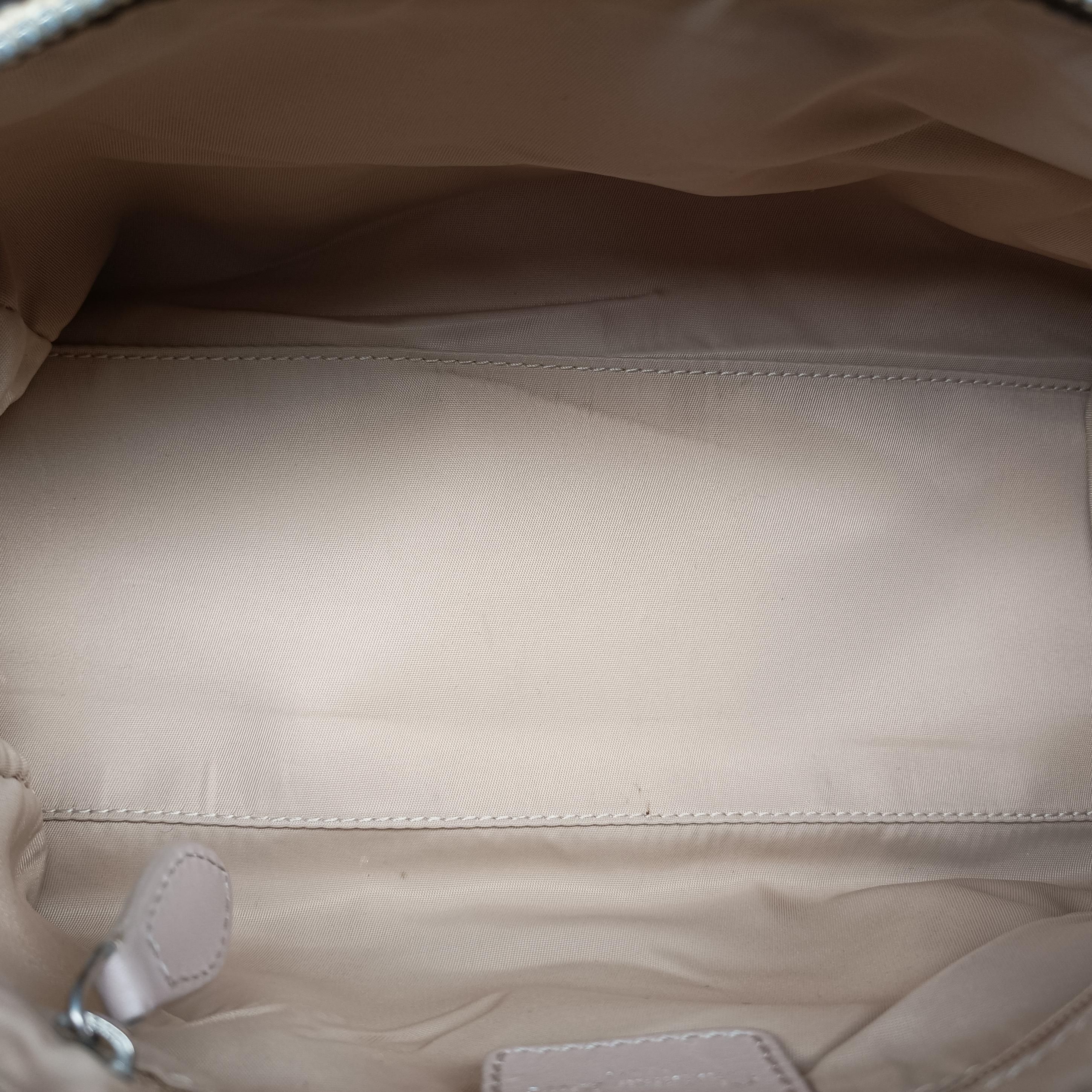 Oblique Romantique Trotter Beige x White PVC coated canvas 04-BO-0065オブリークロマンティークトロッター ベージュ×ホワイト PVCコーティングキャンバス 04-BO-0065