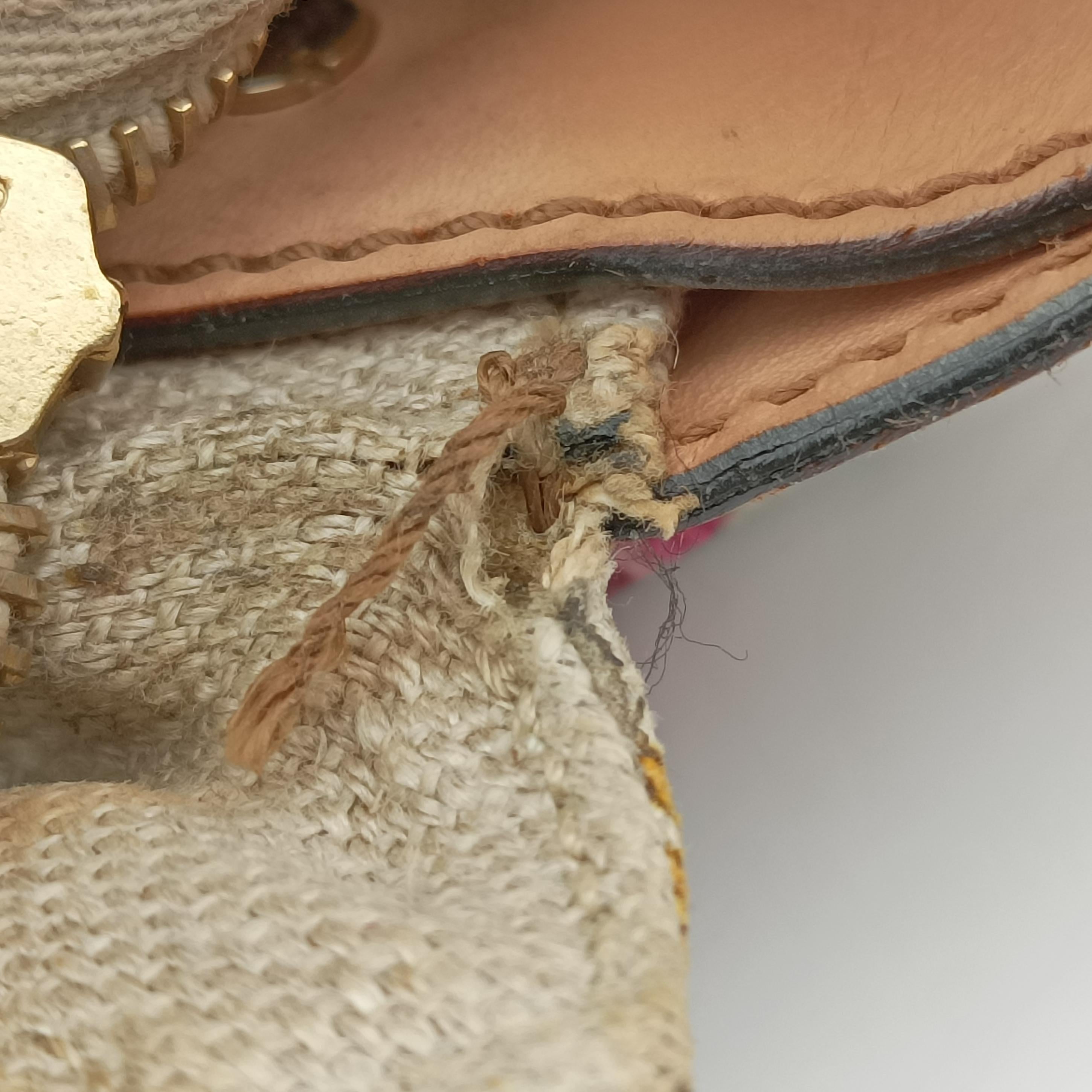 horsebit hobo White×Multicolour Canvas 115867 ホースビット ホワイト×マルチカラー キャンバス 115867