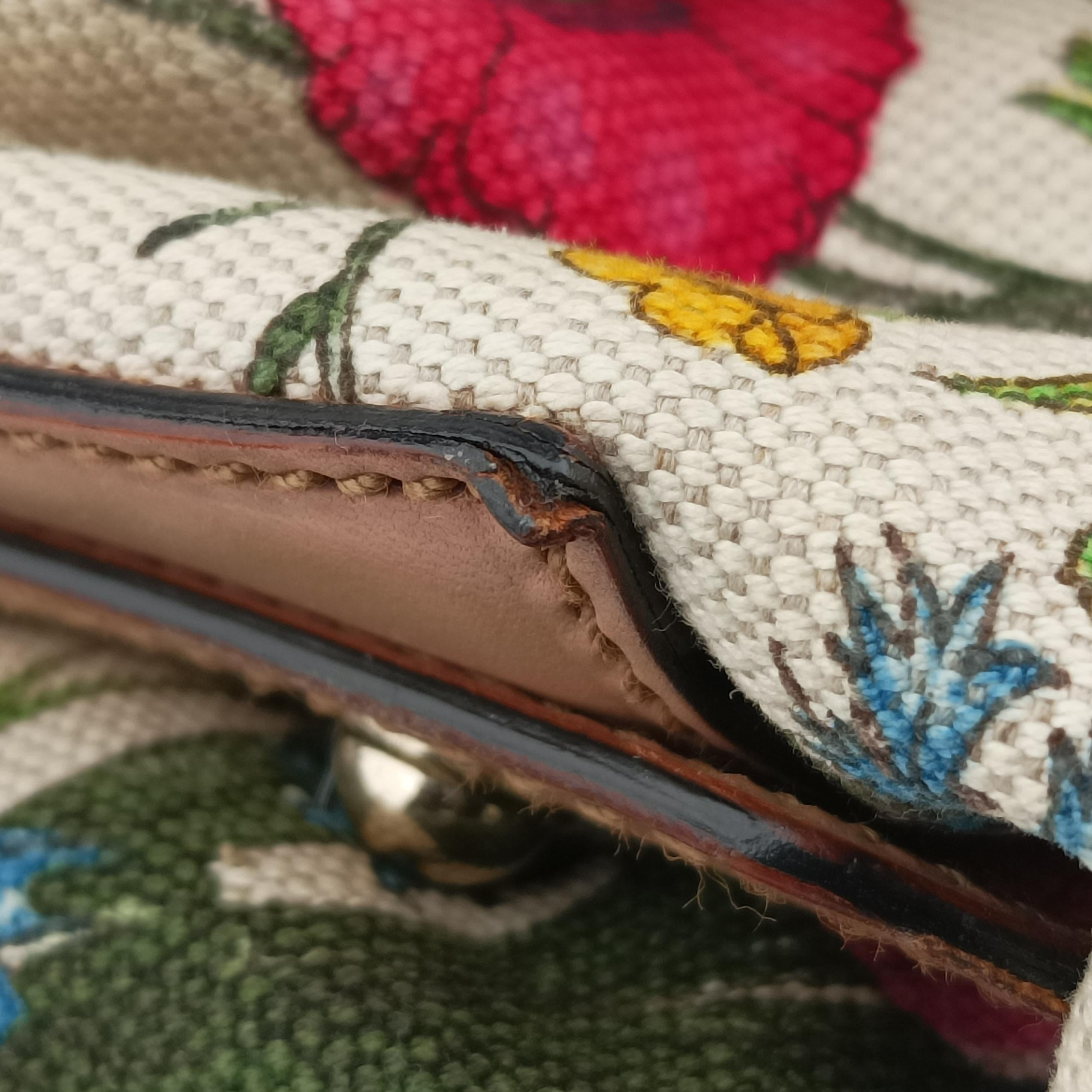 horsebit hobo White×Multicolour Canvas 115867 ホースビット ホワイト×マルチカラー キャンバス 115867