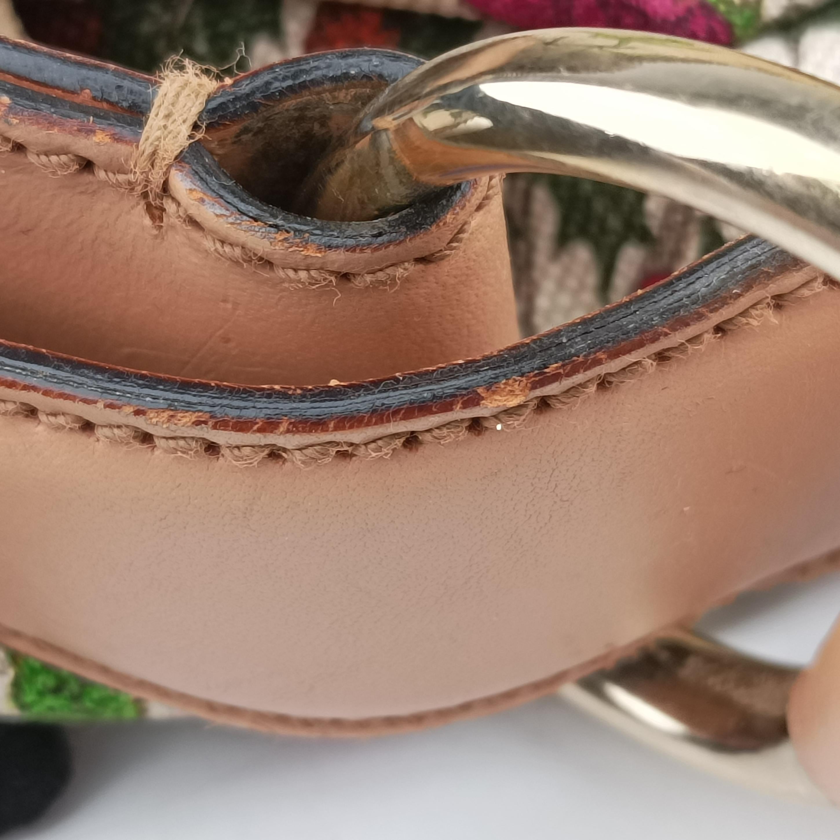 horsebit hobo White×Multicolour Canvas 115867 ホースビット ホワイト×マルチカラー キャンバス 115867