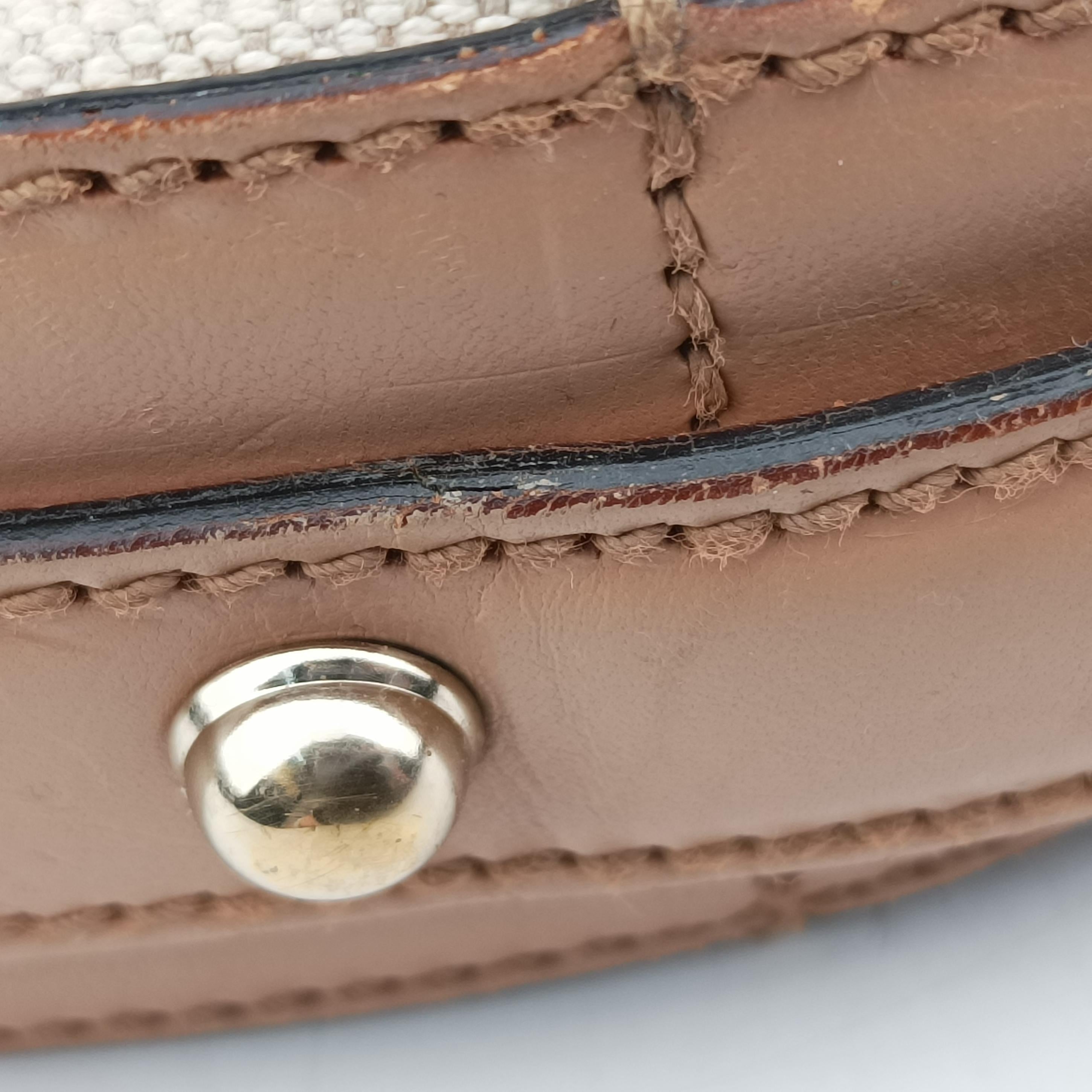 horsebit hobo White×Multicolour Canvas 115867 ホースビット ホワイト×マルチカラー キャンバス 115867