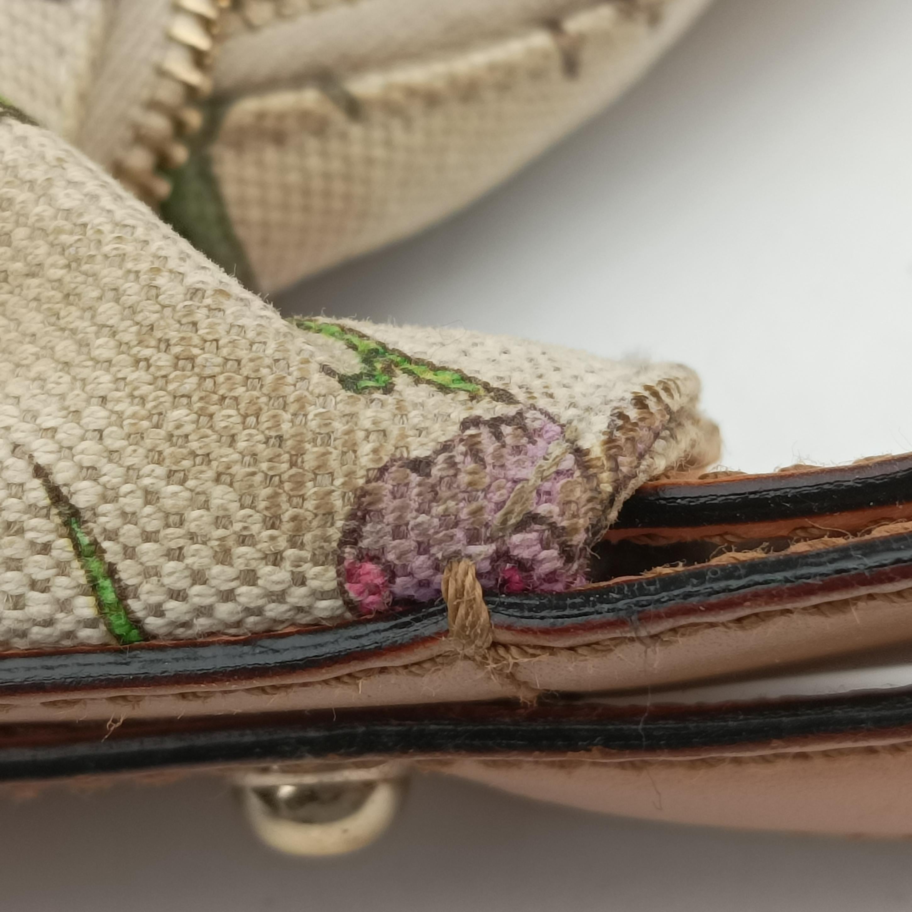 horsebit hobo White×Multicolour Canvas 115867 ホースビット ホワイト×マルチカラー キャンバス 115867