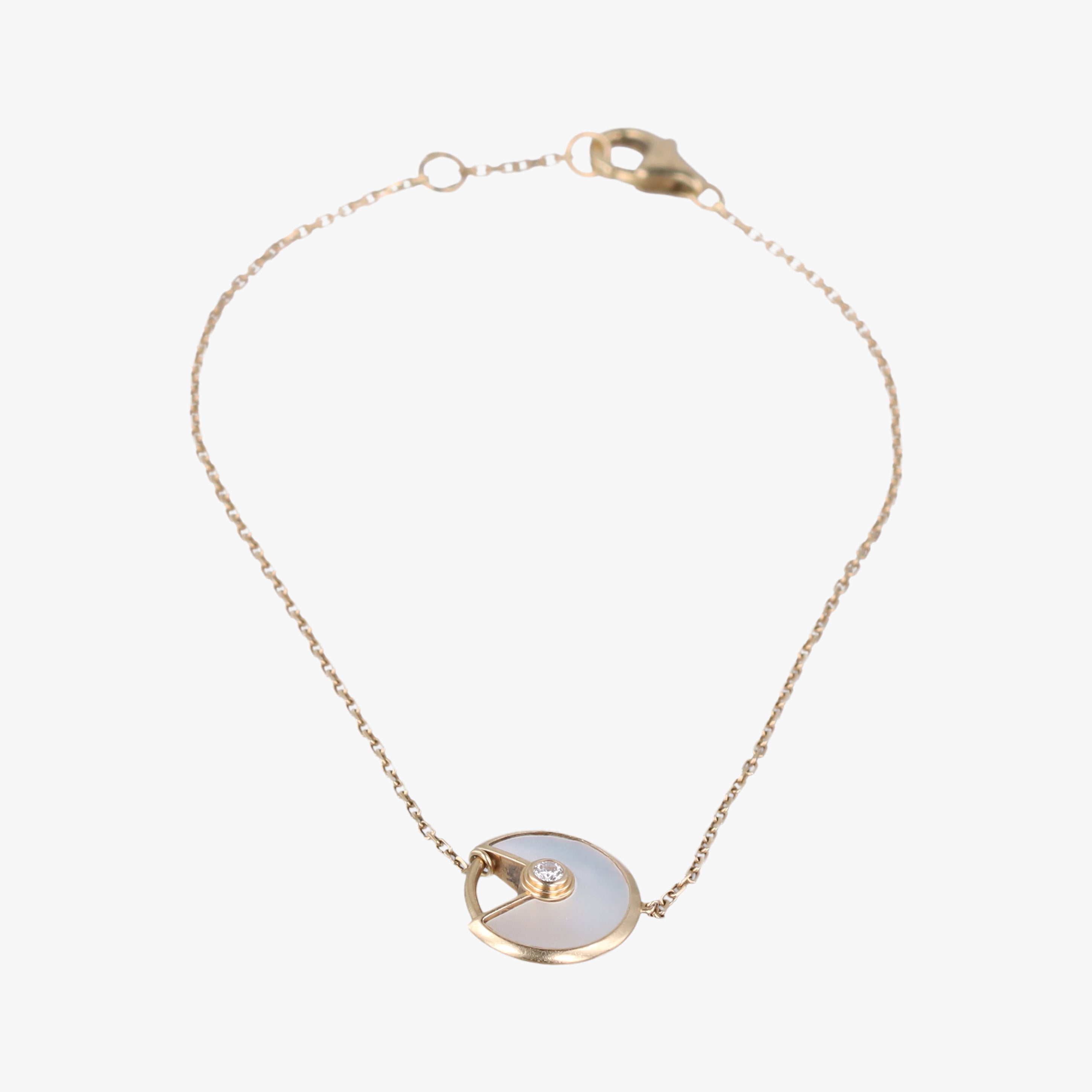 Amulette de Cartier White×Rose golden AU750 B6044017 HTM895アミュレット ドゥ カルティエ ホワイト×ローズゴールド AU750 B6044017 HTM895