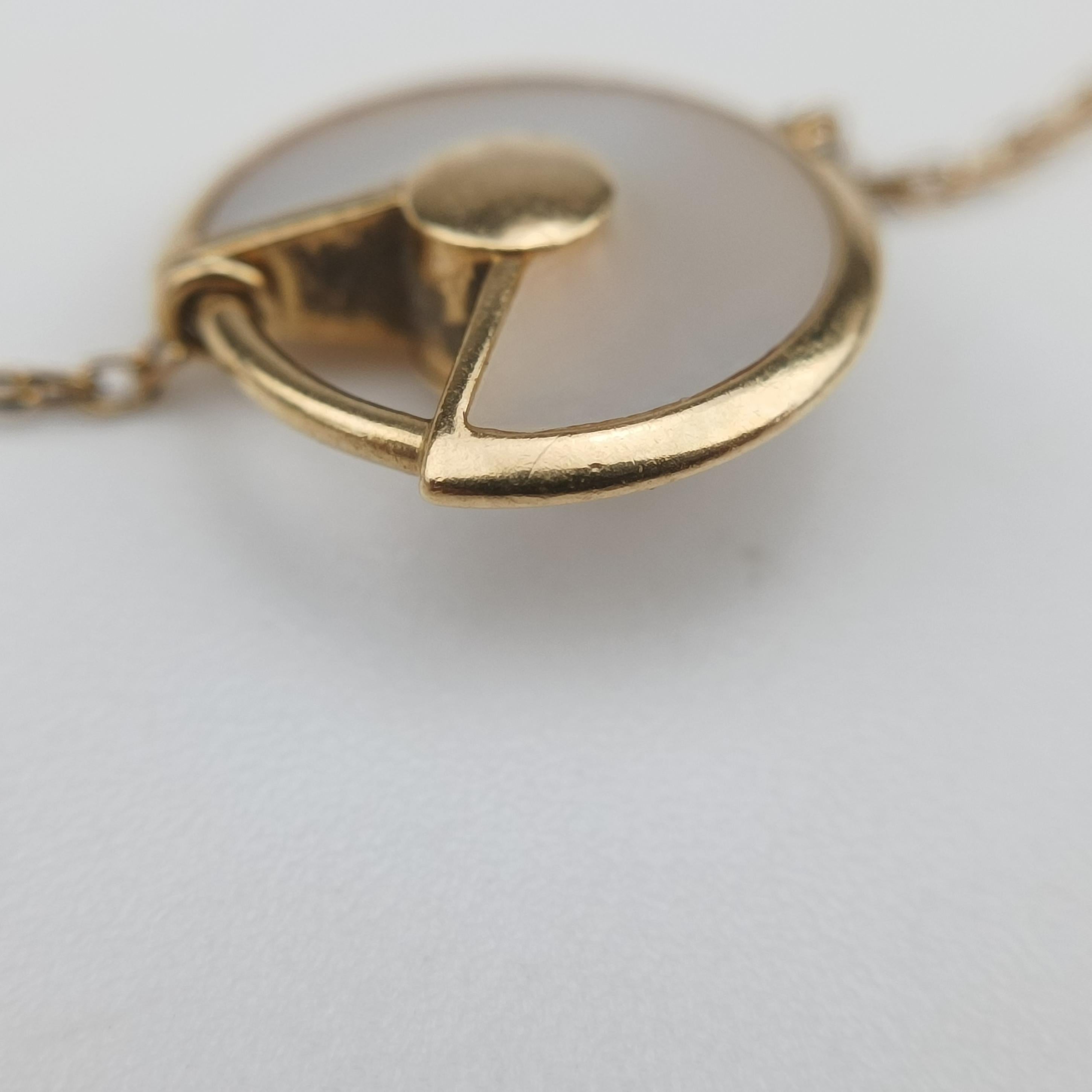 Amulette de Cartier White×Rose golden AU750 B6044017 HTM895アミュレット ドゥ カルティエ ホワイト×ローズゴールド AU750 B6044017 HTM895