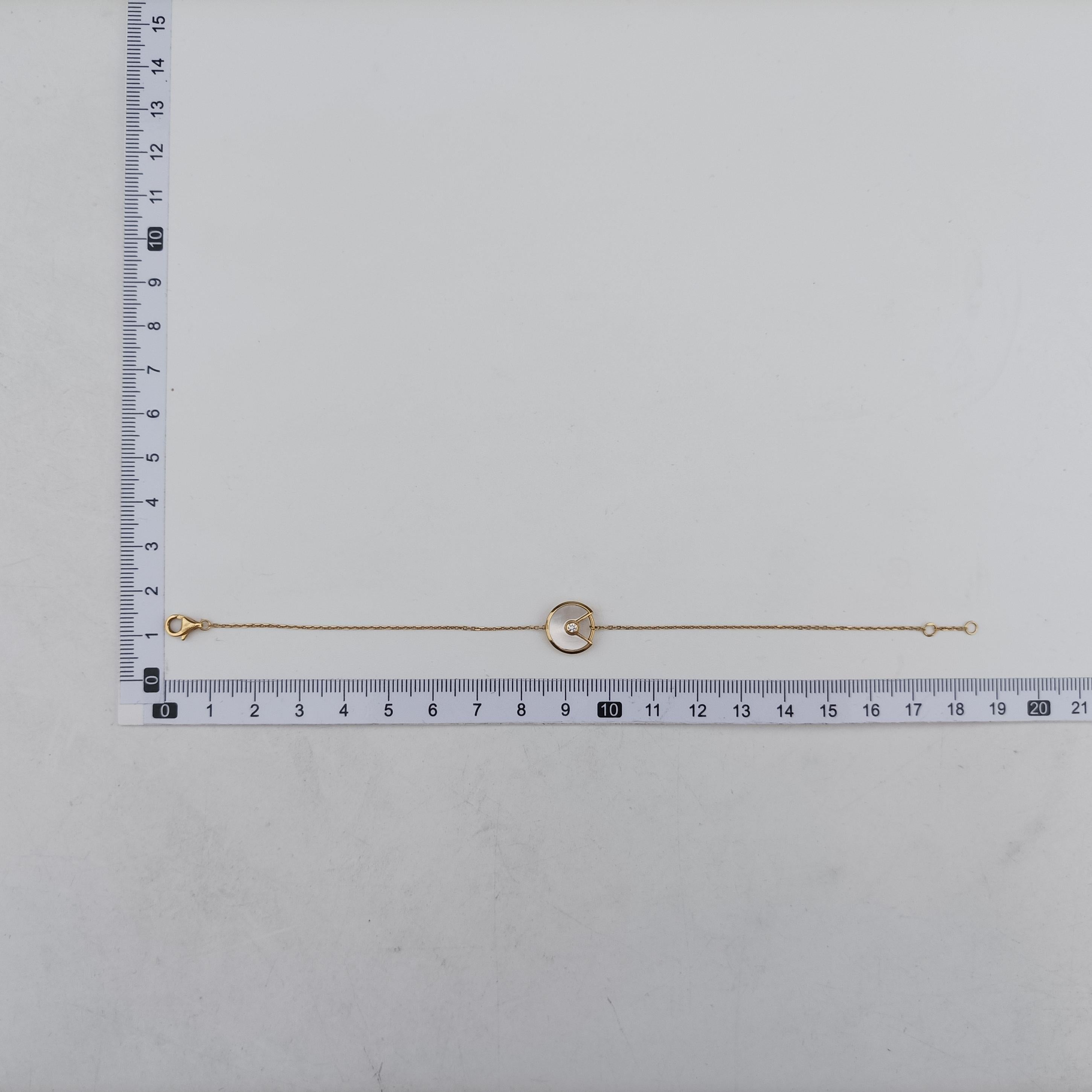 Amulette de Cartier White×Rose golden AU750 B6044017 HTM895アミュレット ドゥ カルティエ ホワイト×ローズゴールド AU750 B6044017 HTM895