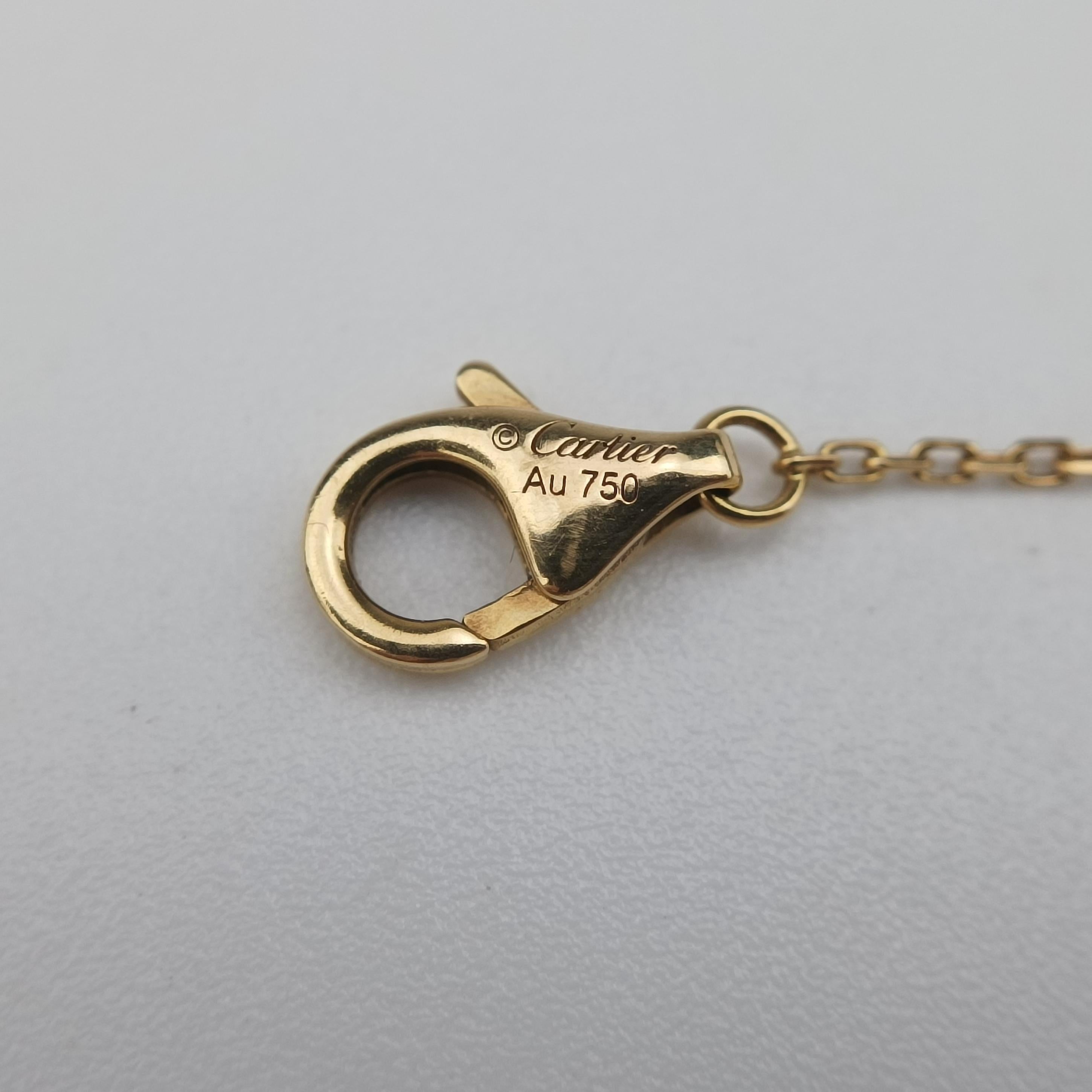 Amulette de Cartier White×Rose golden AU750 B6044017 HTM895アミュレット ドゥ カルティエ ホワイト×ローズゴールド AU750 B6044017 HTM895