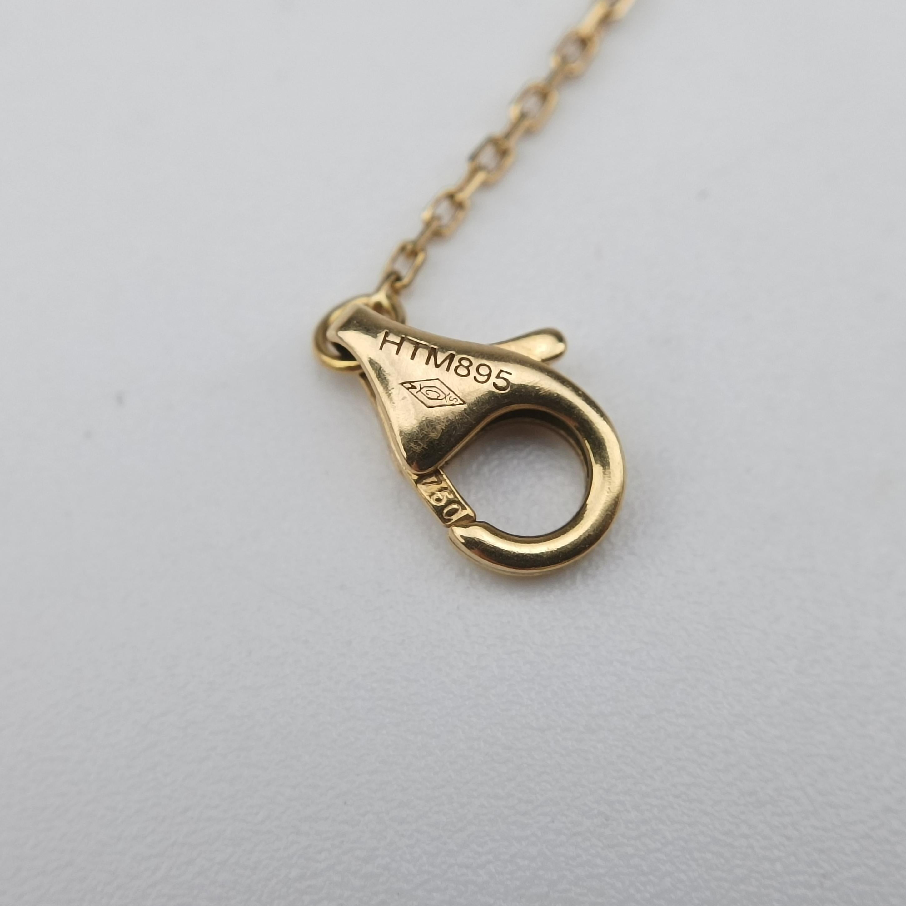 Amulette de Cartier White×Rose golden AU750 B6044017 HTM895アミュレット ドゥ カルティエ ホワイト×ローズゴールド AU750 B6044017 HTM895