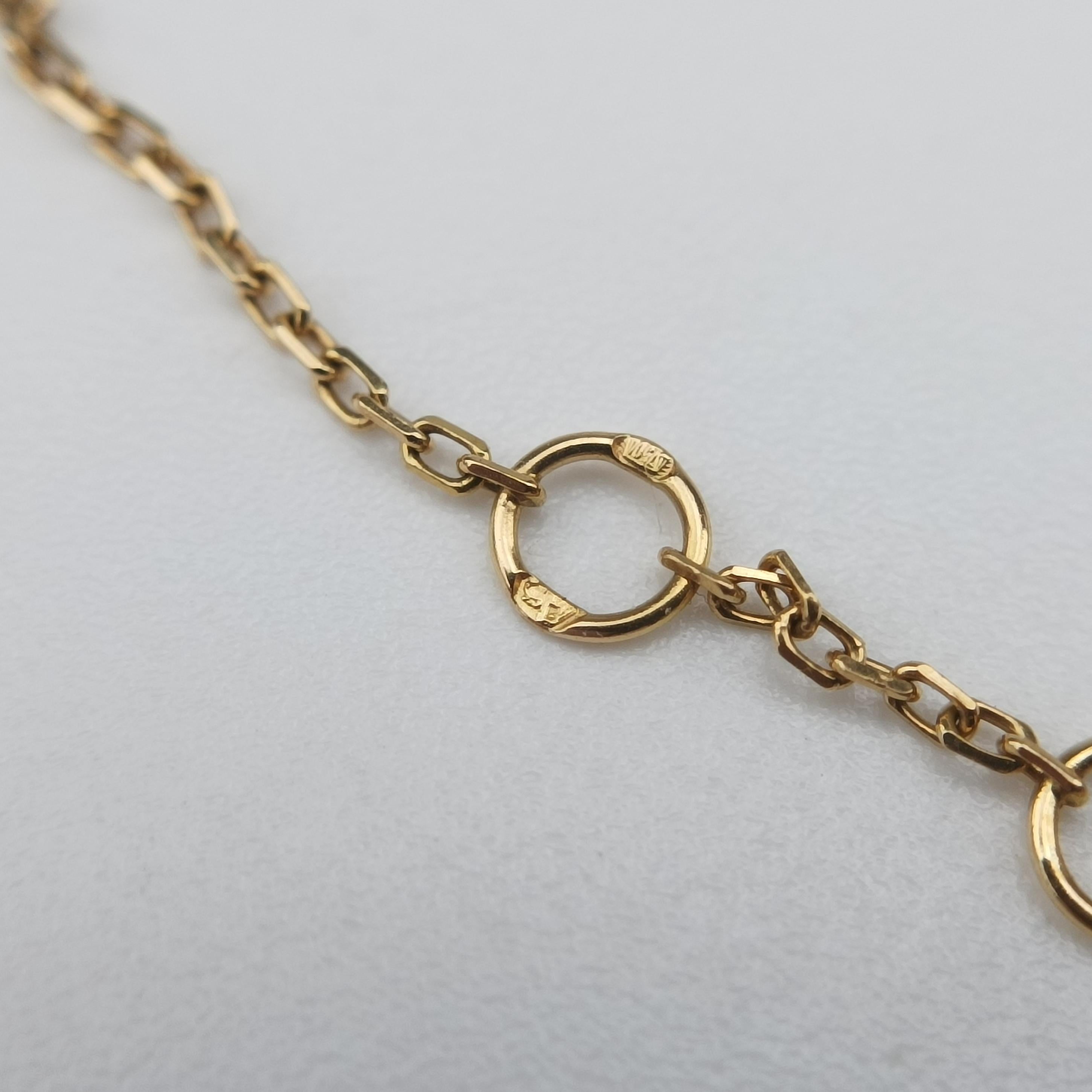 Amulette de Cartier White×Rose golden AU750 B6044017 HTM895アミュレット ドゥ カルティエ ホワイト×ローズゴールド AU750 B6044017 HTM895