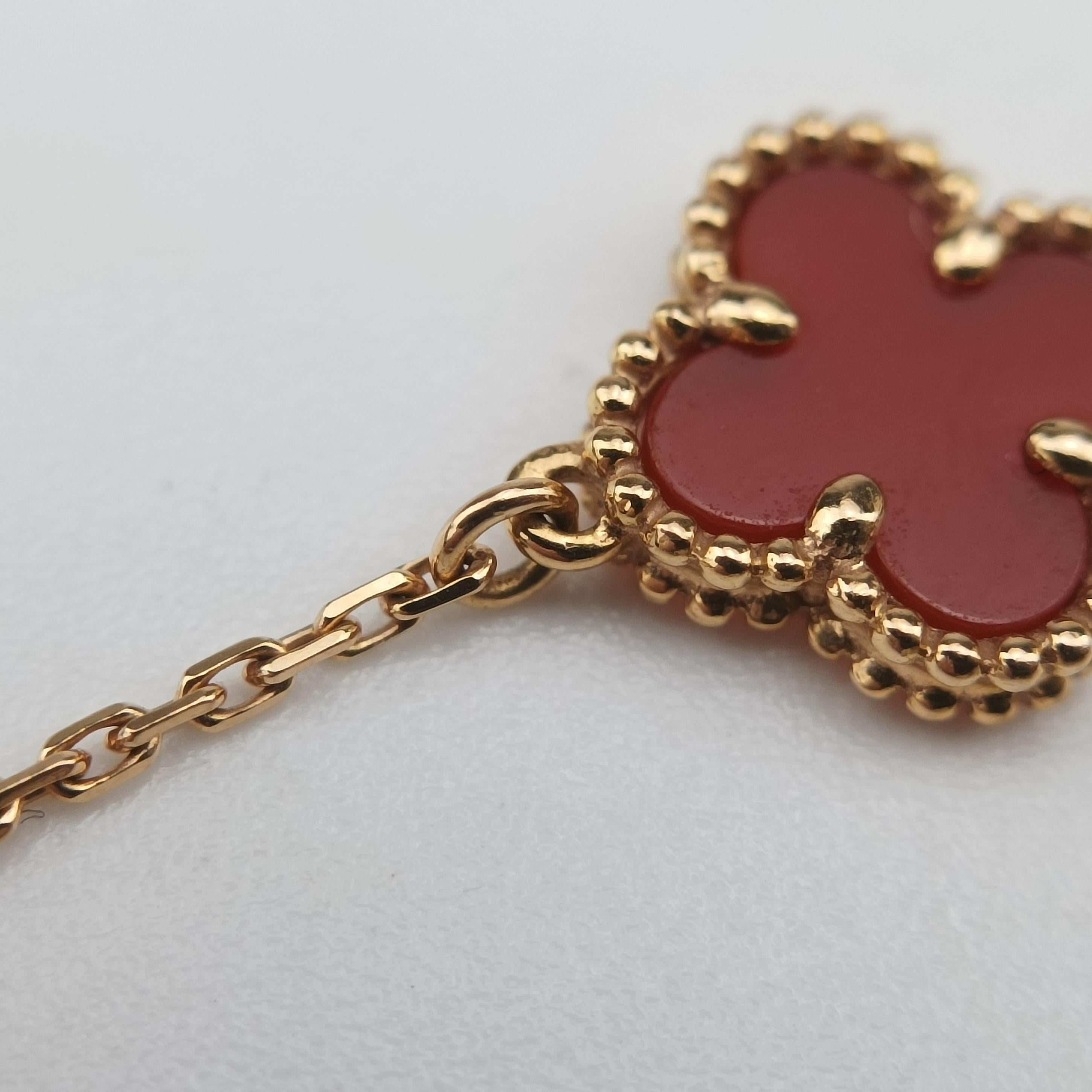 Sweet Alhambra Red×Rose Gold AU750 ARN59K00 JE424018スウィートアルハンブラ ホワイト×ローズゴールド AU750 ARN59K00 JE424018