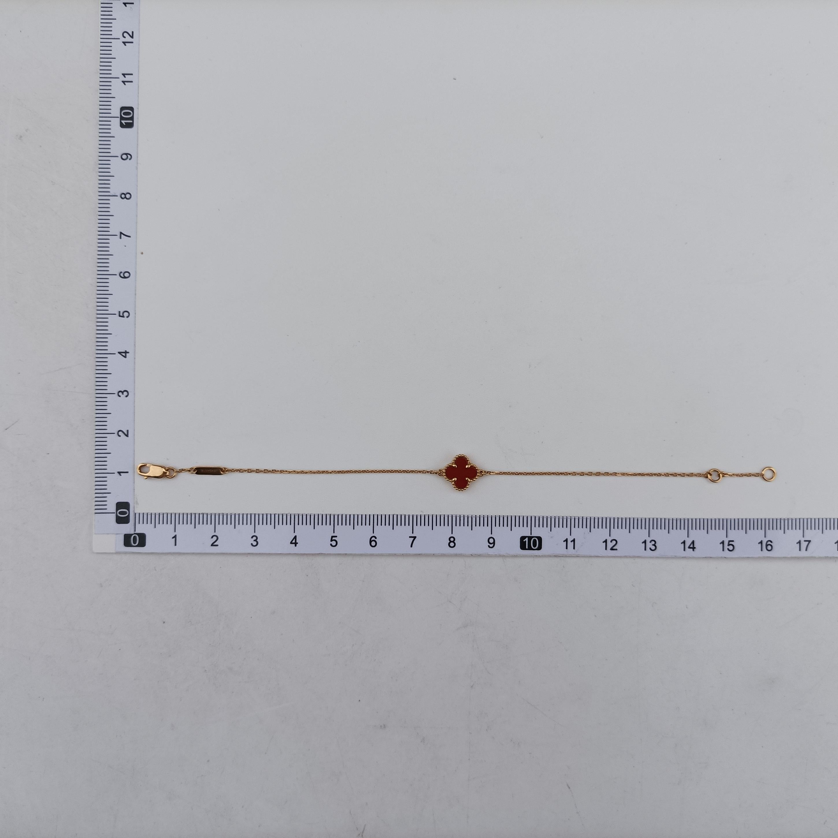 Sweet Alhambra Red×Rose Gold AU750 ARN59K00 JE424018スウィートアルハンブラ ホワイト×ローズゴールド AU750 ARN59K00 JE424018