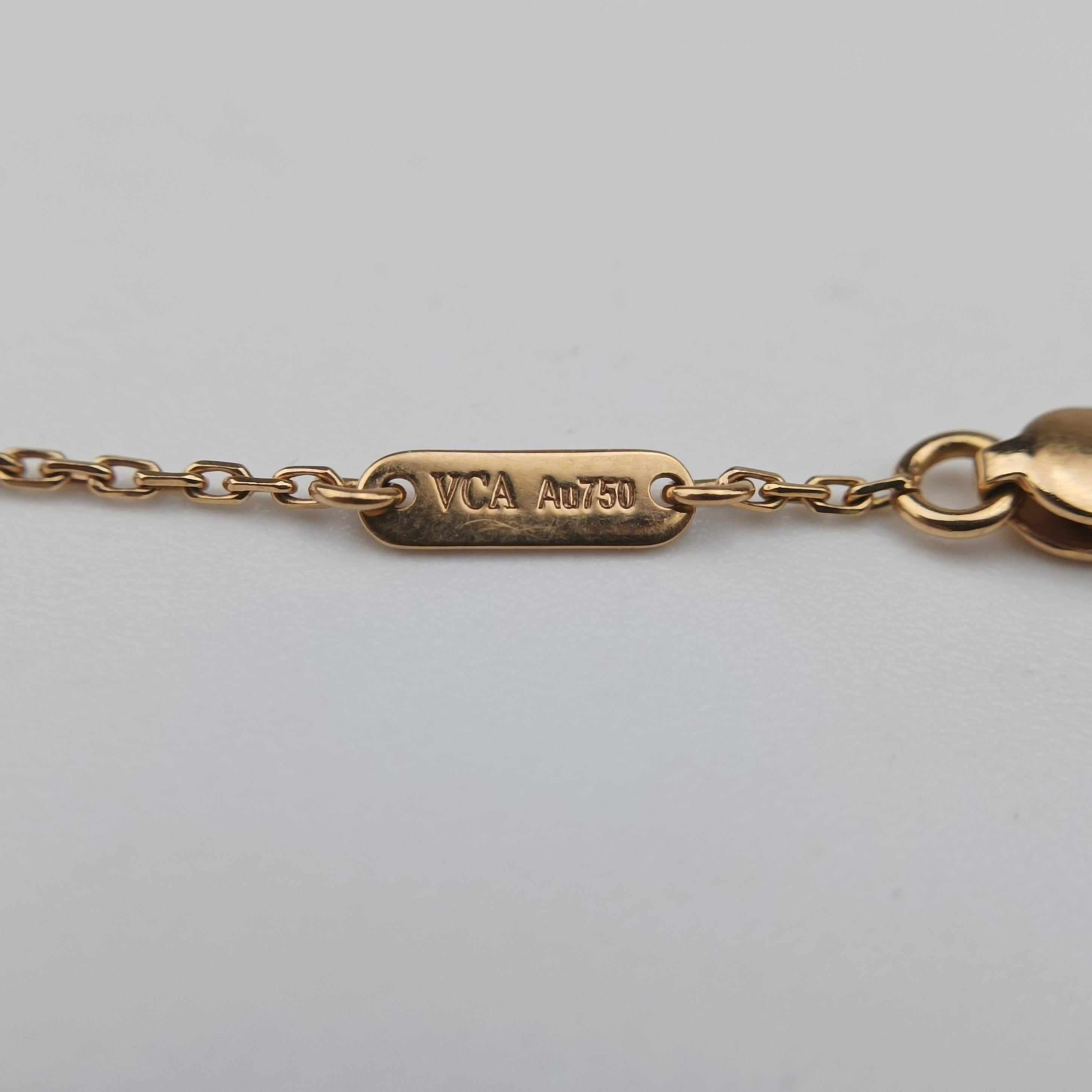 Sweet Alhambra Red×Rose Gold AU750 ARN59K00 JE424018スウィートアルハンブラ ホワイト×ローズゴールド AU750 ARN59K00 JE424018