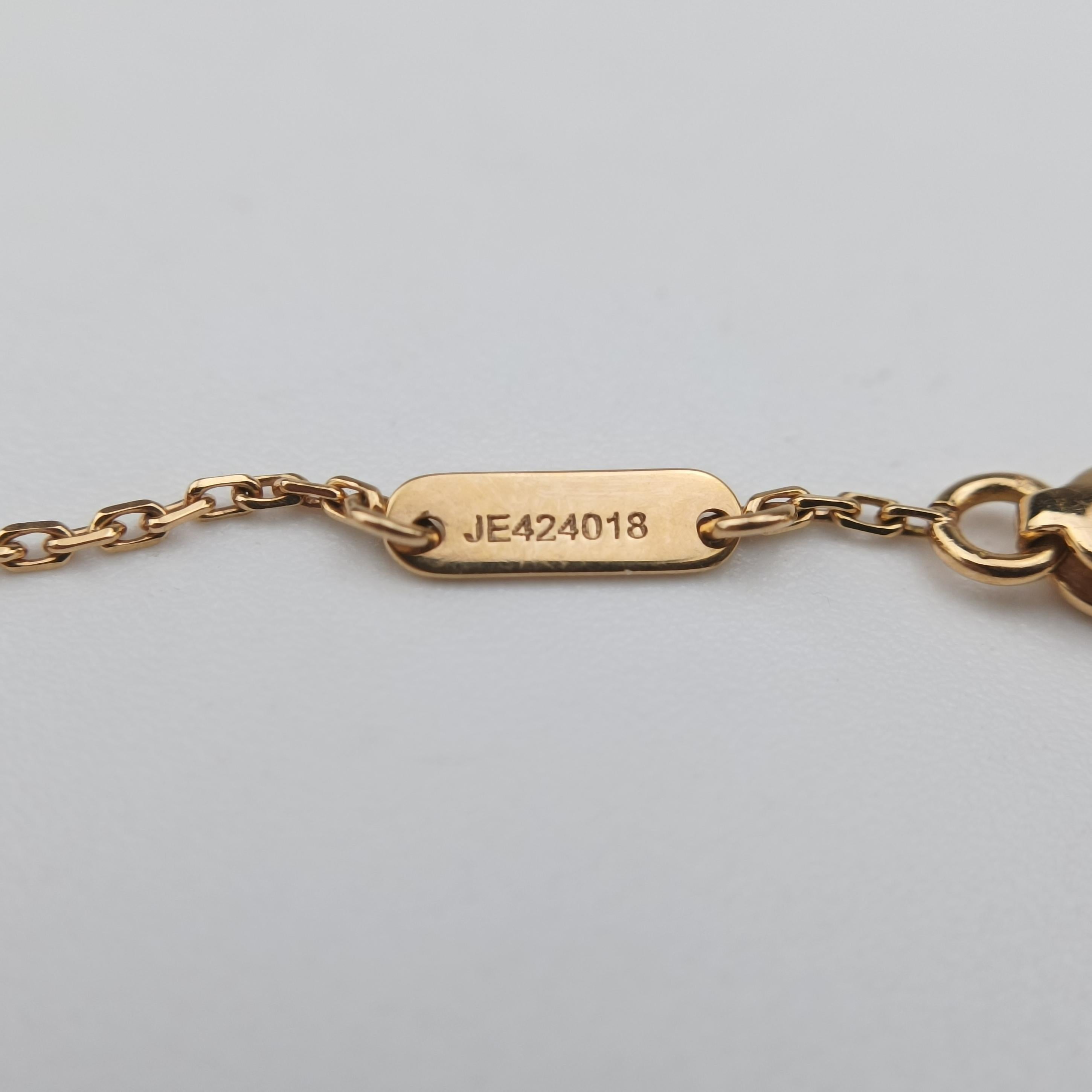 Sweet Alhambra Red×Rose Gold AU750 ARN59K00 JE424018スウィートアルハンブラ ホワイト×ローズゴールド AU750 ARN59K00 JE424018