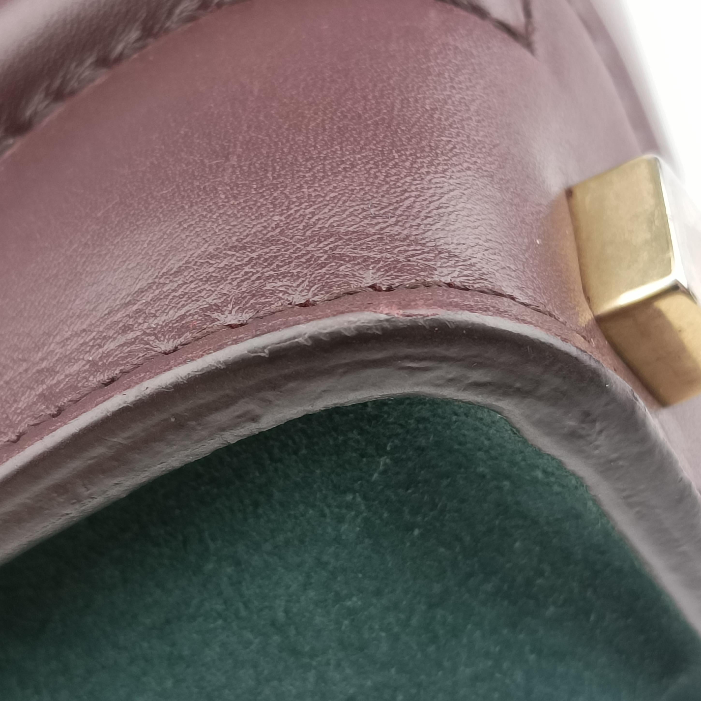 Luggage Micro shopper Green×burgundy×Black Leather×suede S-SA-0112 U-MM-0122ラゲージマイクロショッパー グリーン×ワインレッド×ブラック レザー×スエード S-SA-0112 U-MM-0122