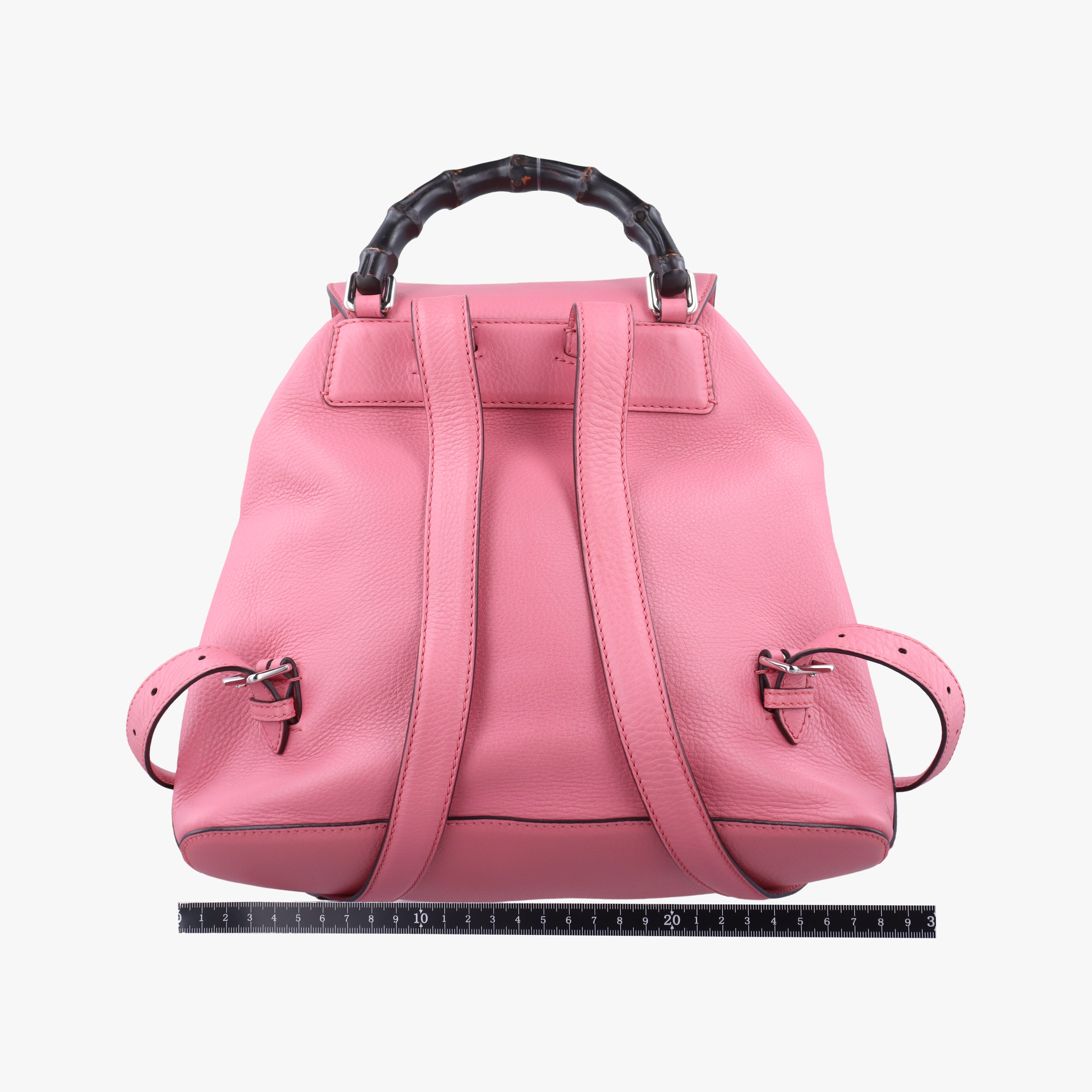 Bamboo fringe tassel Pink Leather 370833 I017857403バンブー ピンク レザー 370833 I017857403
