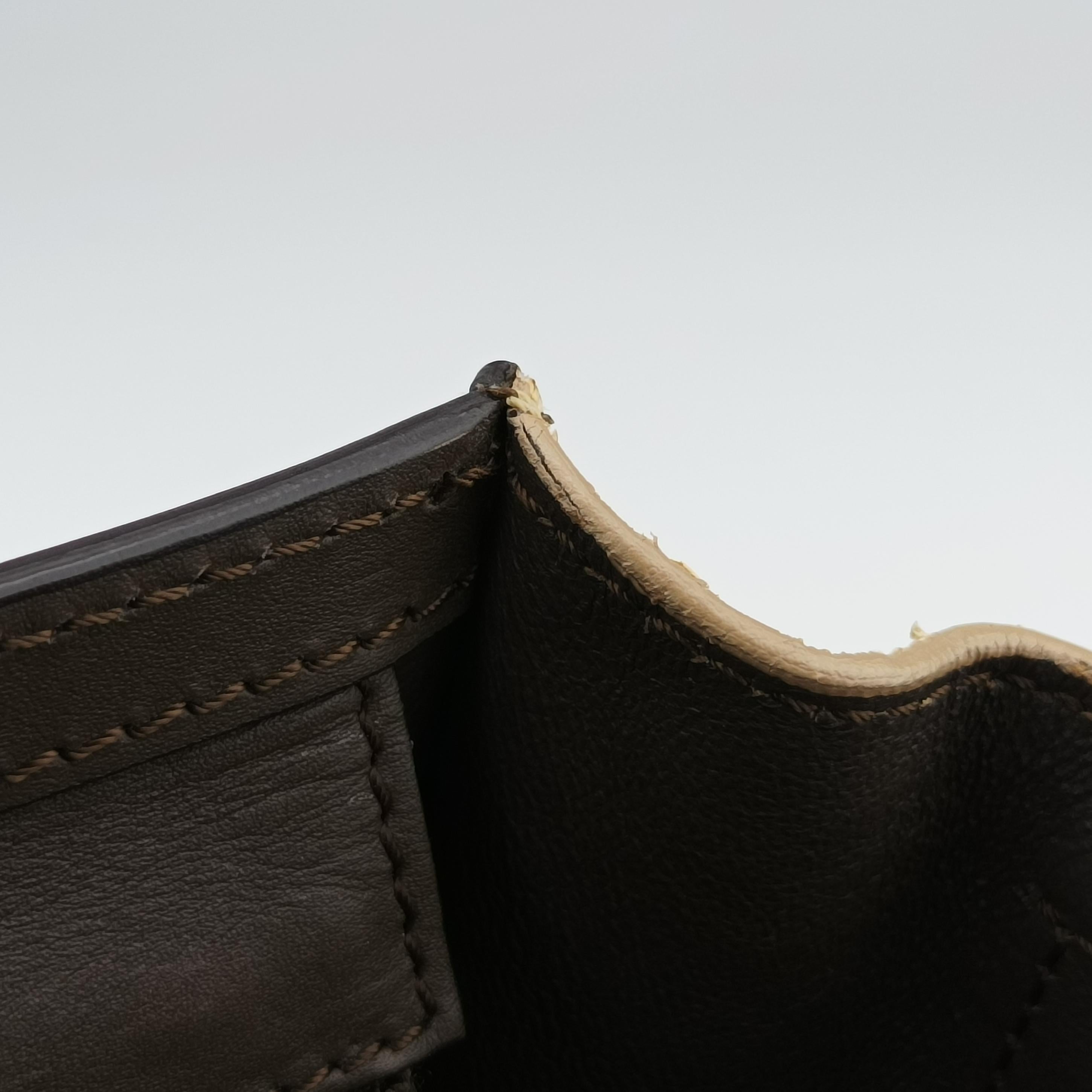 luggage nano shopper Blue×white×Brown snakeskin S-GA-1103ラゲージナノショッパー ブルー×ホワイト×ブラウン ヘビ革 S-GA-1103