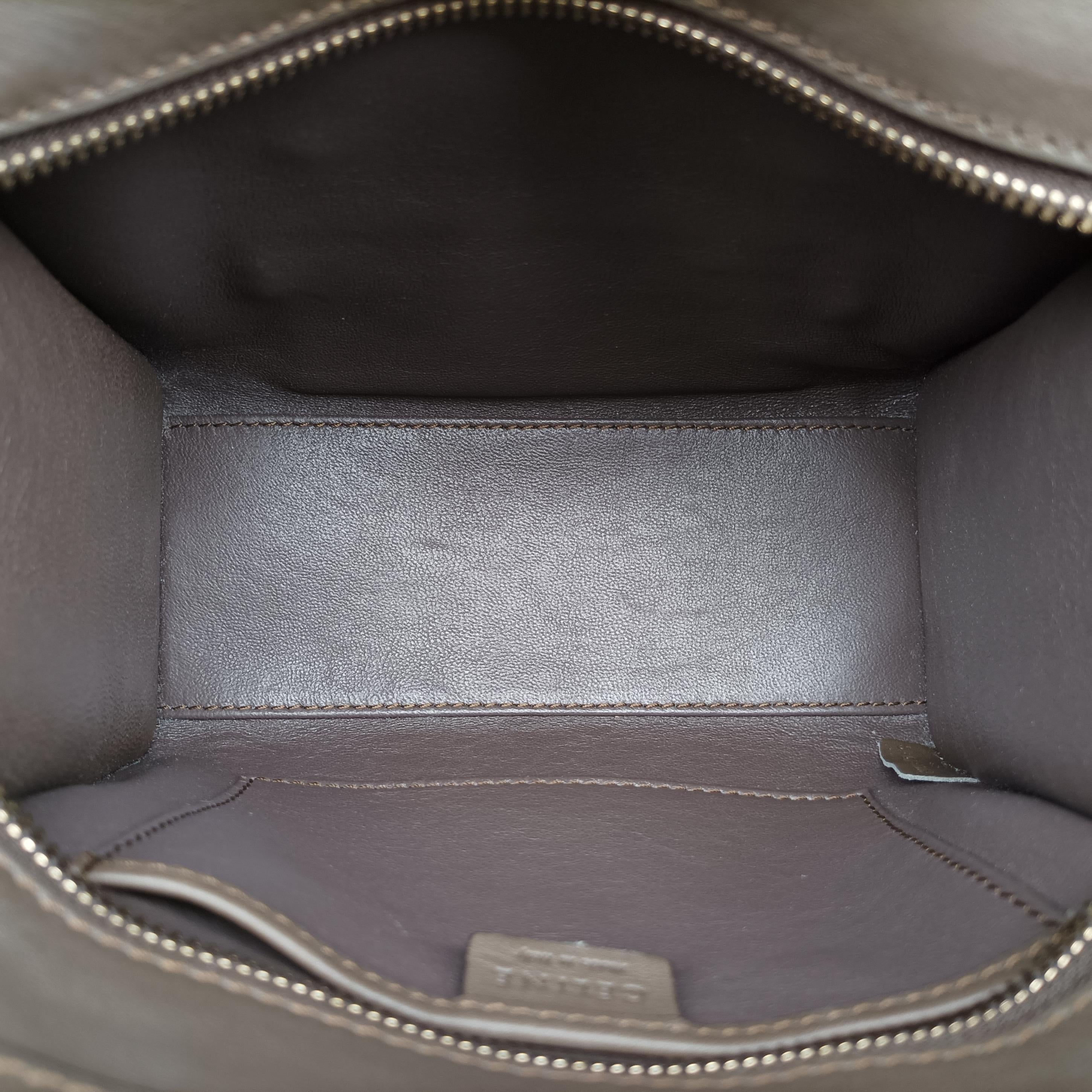 luggage nano shopper Blue×white×Brown snakeskin S-GA-1103ラゲージナノショッパー ブルー×ホワイト×ブラウン ヘビ革 S-GA-1103