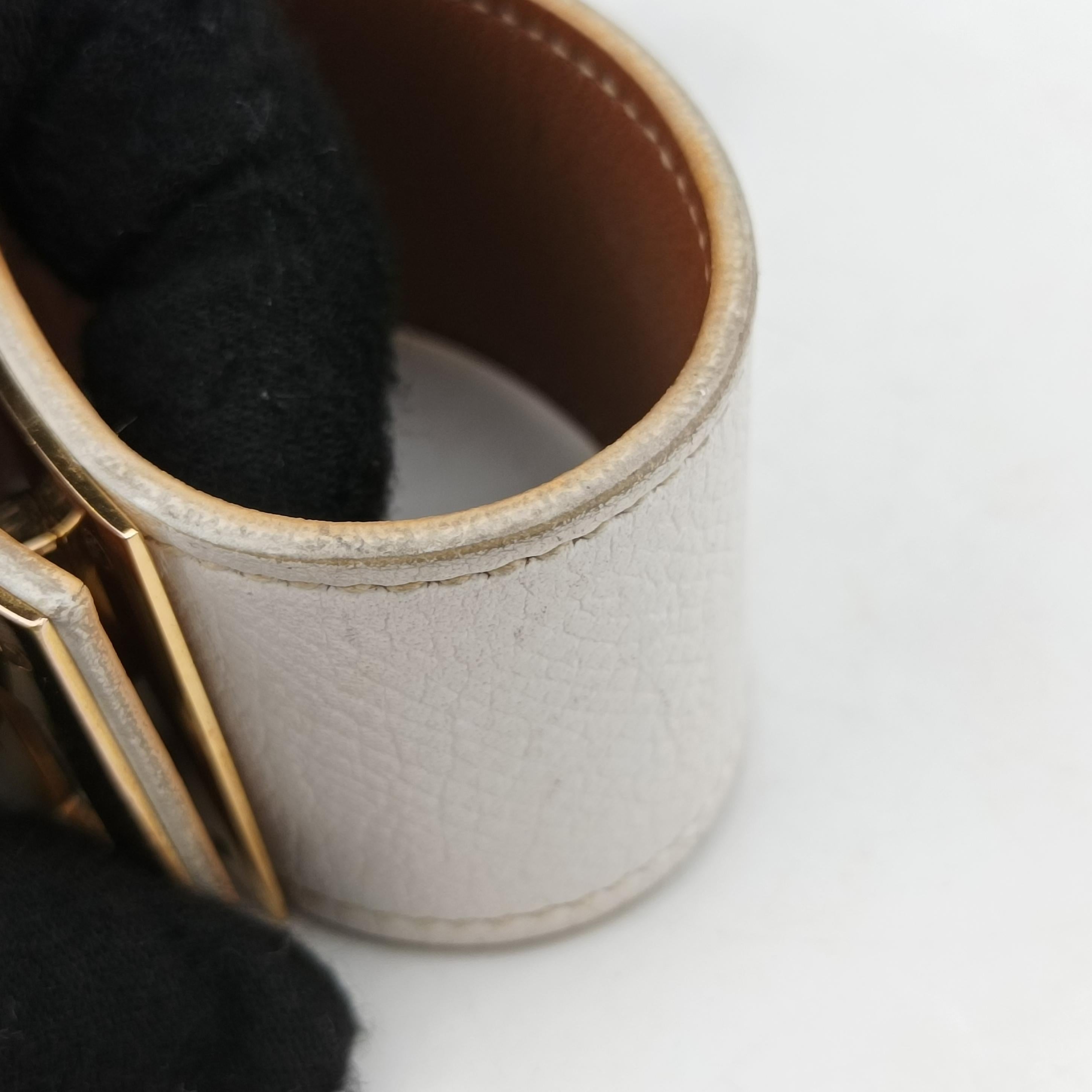 Kelly Style Lock White×golden Leather X MZ 500 MS T1ケリー スタイル ロック ホワイト×ゴールド レザー X MZ 500 MS T1