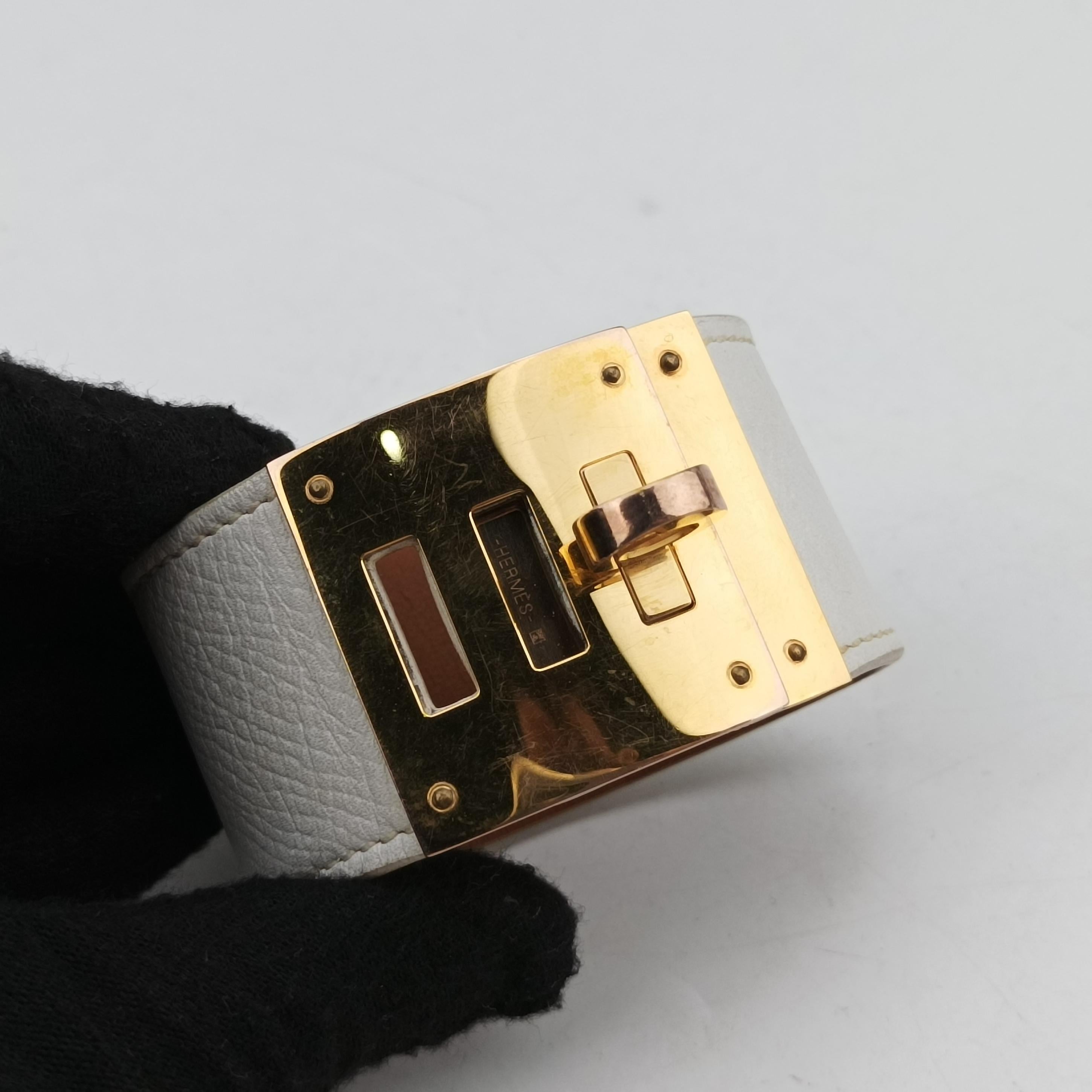 Kelly Style Lock White×golden Leather X MZ 500 MS T1ケリー スタイル ロック ホワイト×ゴールド レザー X MZ 500 MS T1