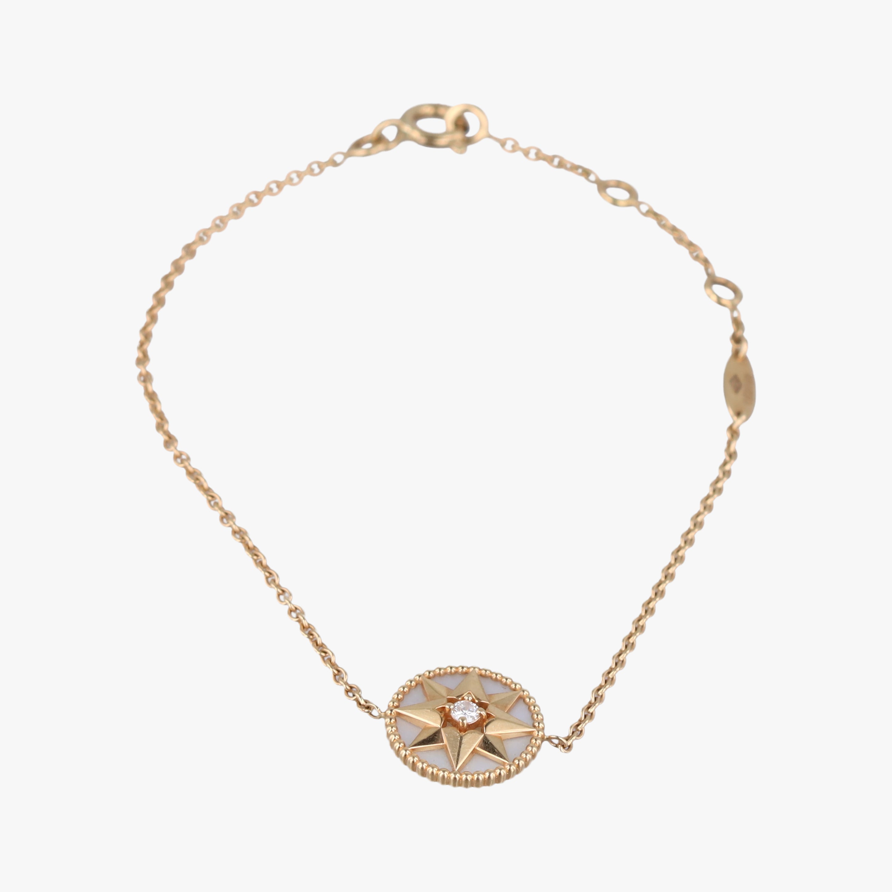 Rose des Vents medallion White x Rose Gold AU750 152658ローズデヴァン メダリオン ホワイト×ローズゴールド AU750 152658