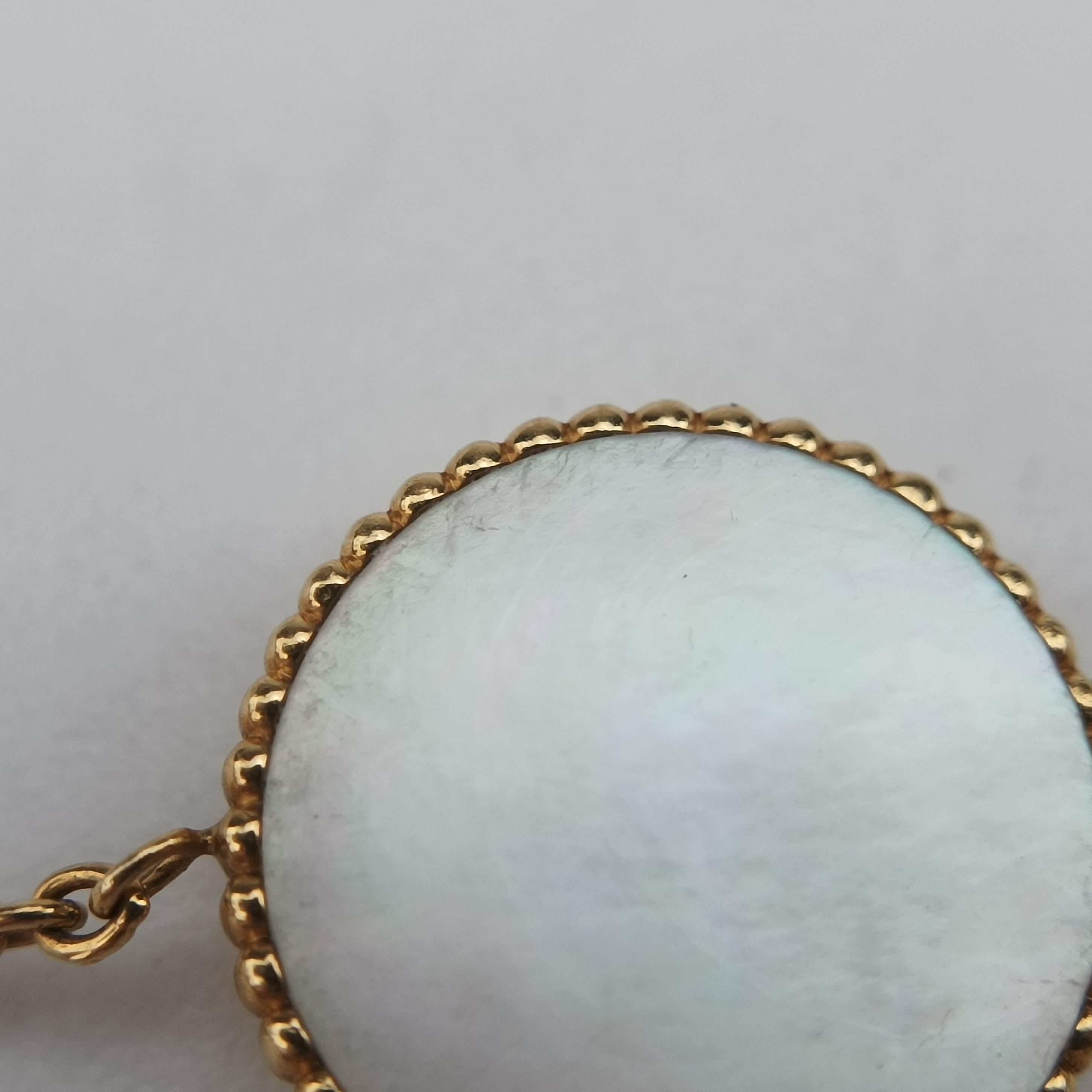 Rose des Vents medallion White x Rose Gold AU750 152658ローズデヴァン メダリオン ホワイト×ローズゴールド AU750 152658