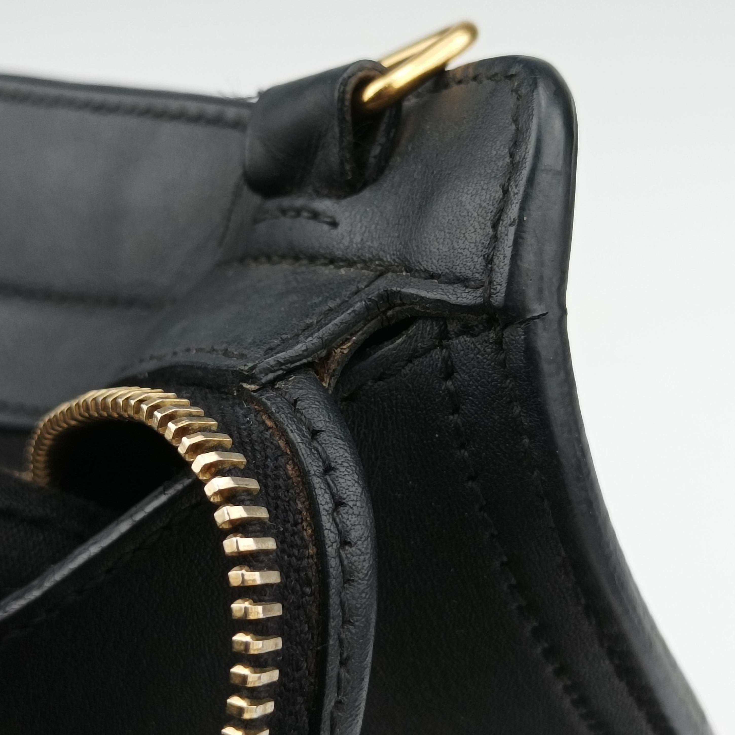 Y Ligne Petit Cabas Black Leather 311210 PMR311210.0913Yライン プチカバス ブラック レザー 311210 PMR311210.0913