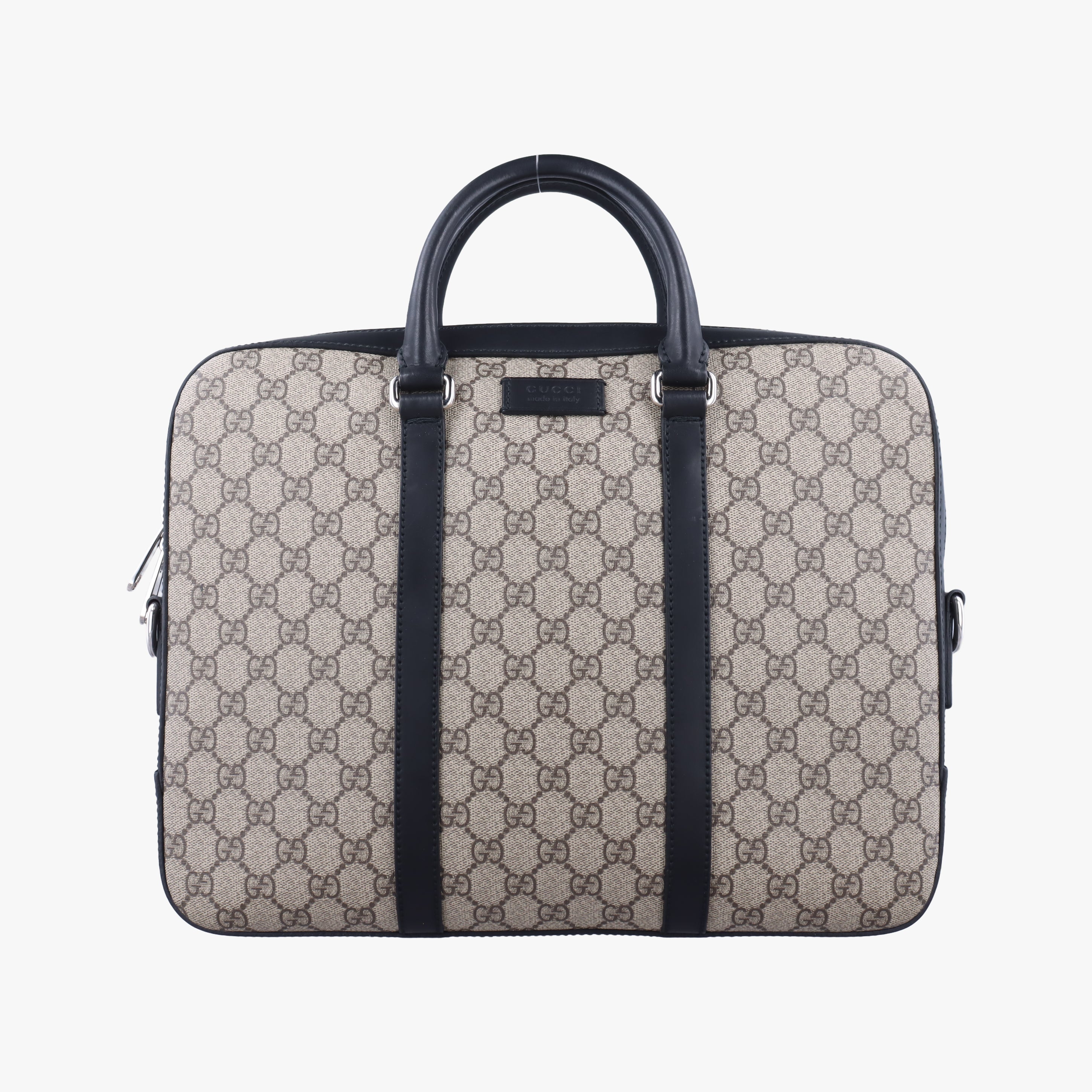 GG Supreme Brown×Black PVC coated canvas×Leather 450944 F021017312GGスプリーム ブラウン×ブラック PVCコーティングキャンバス×レザー 450944 F021017312