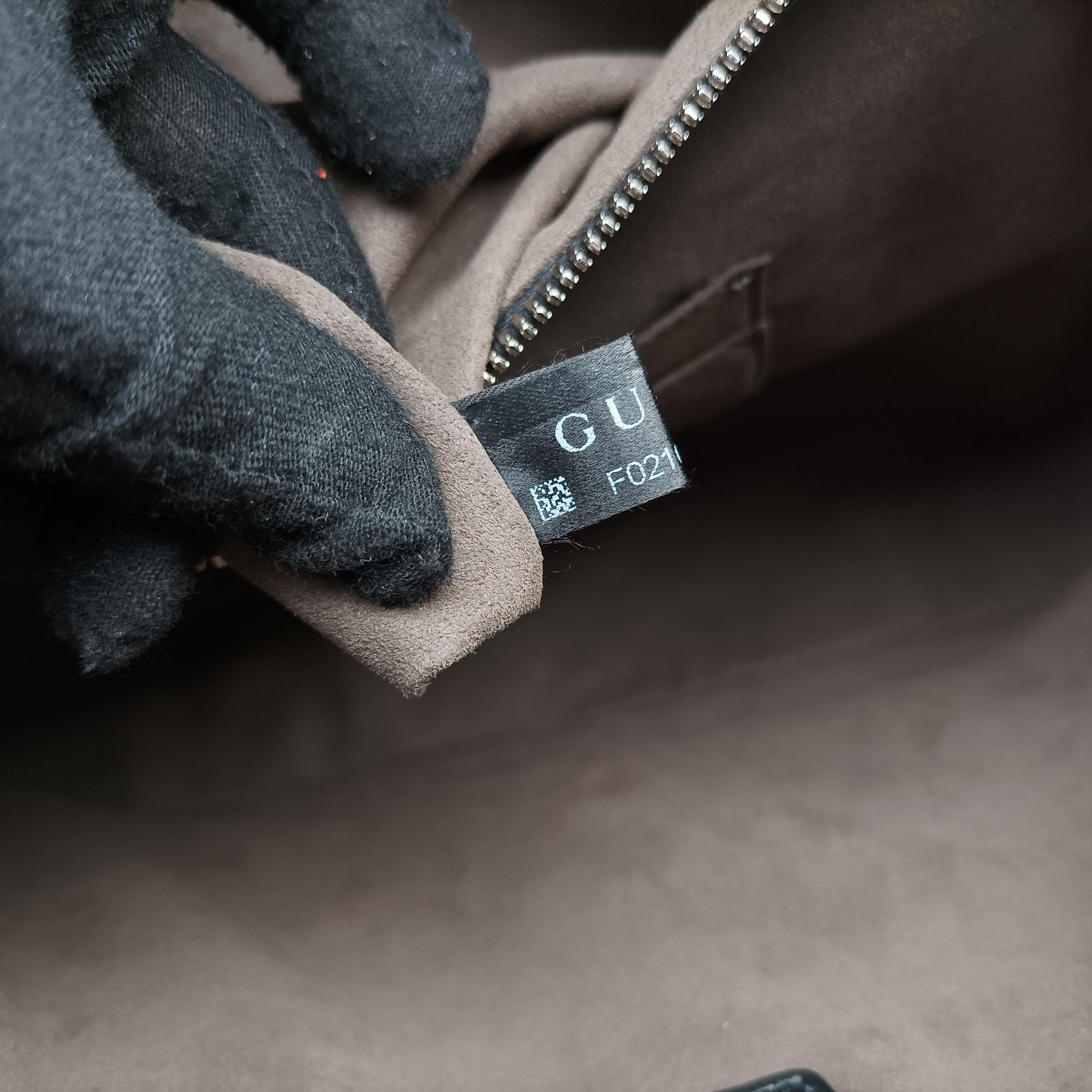 GG Supreme Brown×Black PVC coated canvas×Leather 450944 F021017312GGスプリーム ブラウン×ブラック PVCコーティングキャンバス×レザー 450944 F021017312