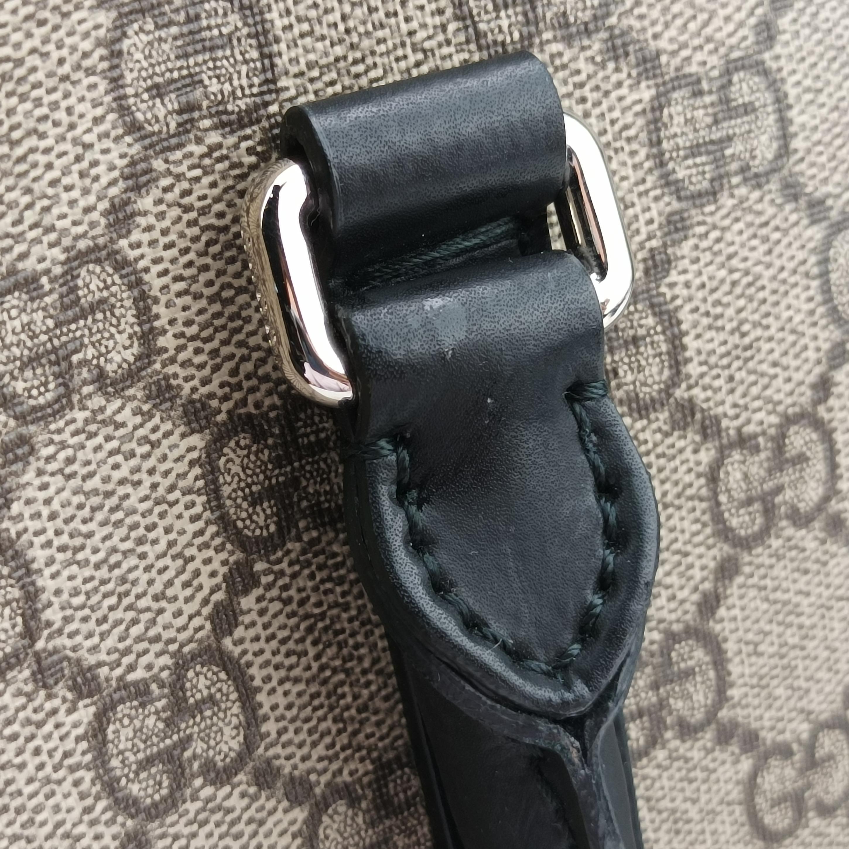 GG Supreme Brown×Black PVC coated canvas×Leather 450944 F021017312GGスプリーム ブラウン×ブラック PVCコーティングキャンバス×レザー 450944 F021017312