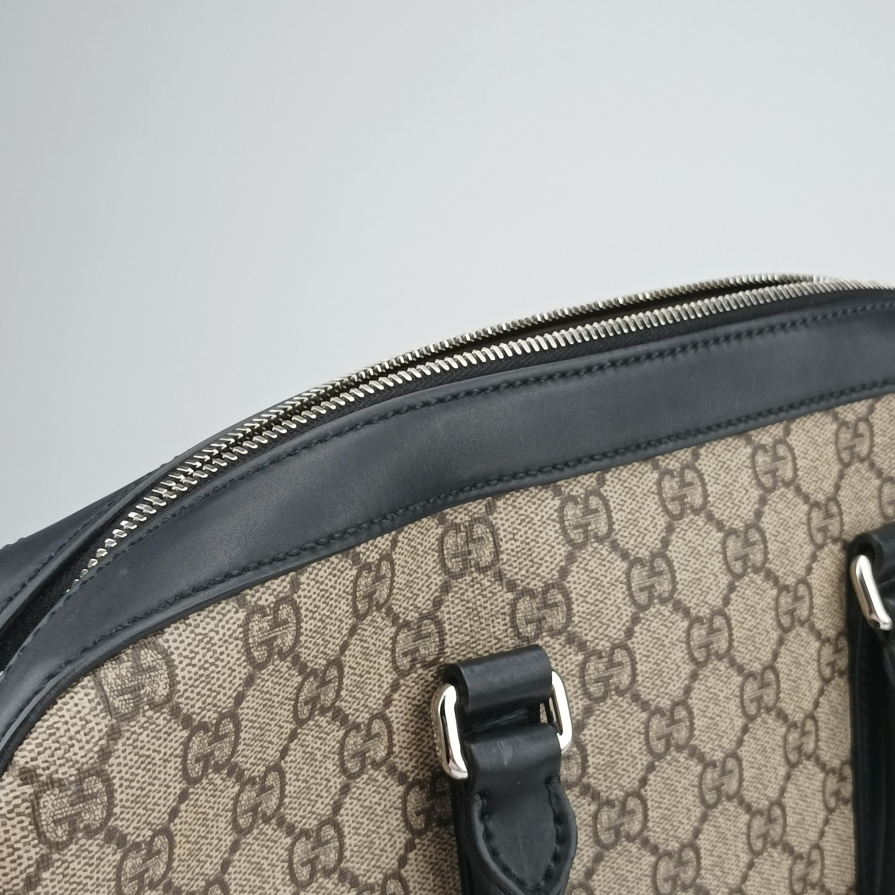 GG Supreme Brown×Black PVC coated canvas×Leather 450944 F021017312GGスプリーム ブラウン×ブラック PVCコーティングキャンバス×レザー 450944 F021017312