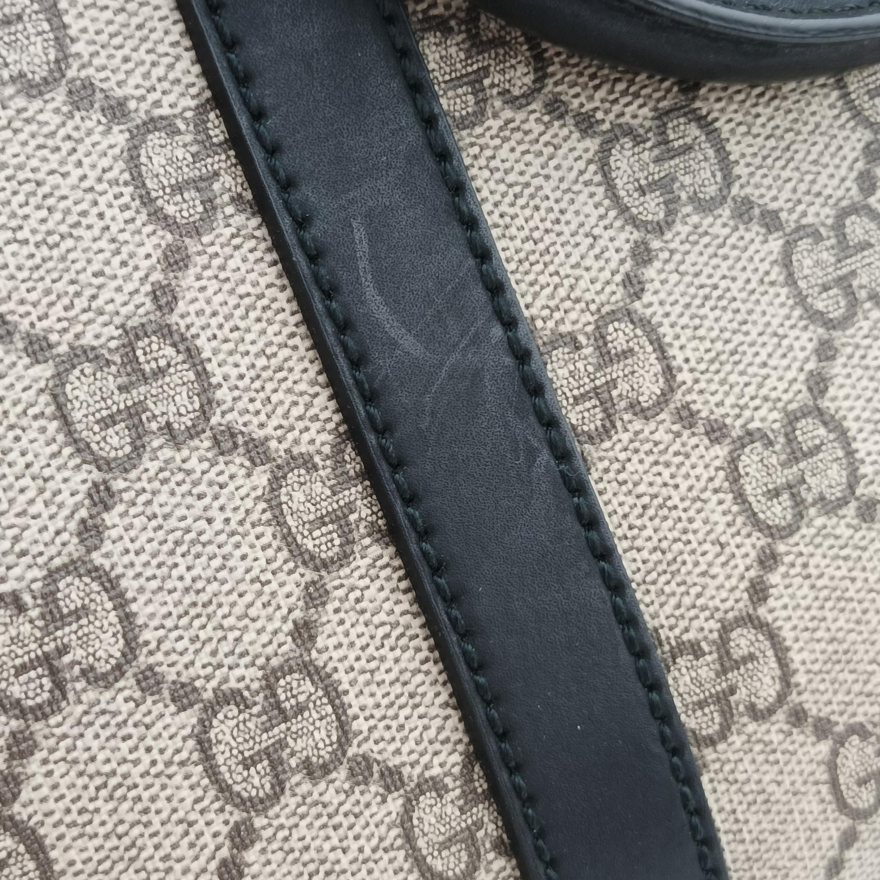 GG Supreme Brown×Black PVC coated canvas×Leather 450944 F021017312GGスプリーム ブラウン×ブラック PVCコーティングキャンバス×レザー 450944 F021017312