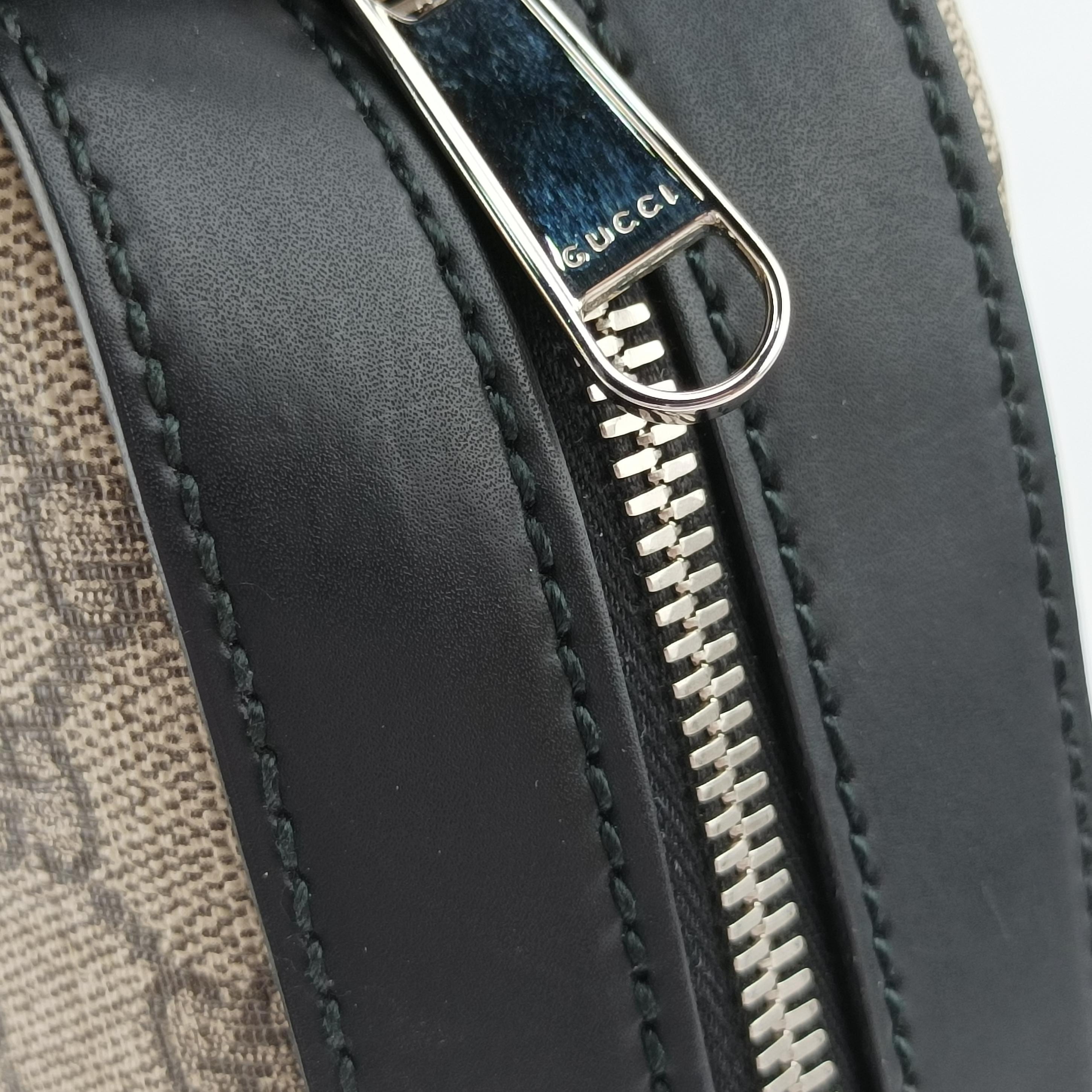 GG Supreme Brown×Black PVC coated canvas×Leather 450944 F021017312GGスプリーム ブラウン×ブラック PVCコーティングキャンバス×レザー 450944 F021017312